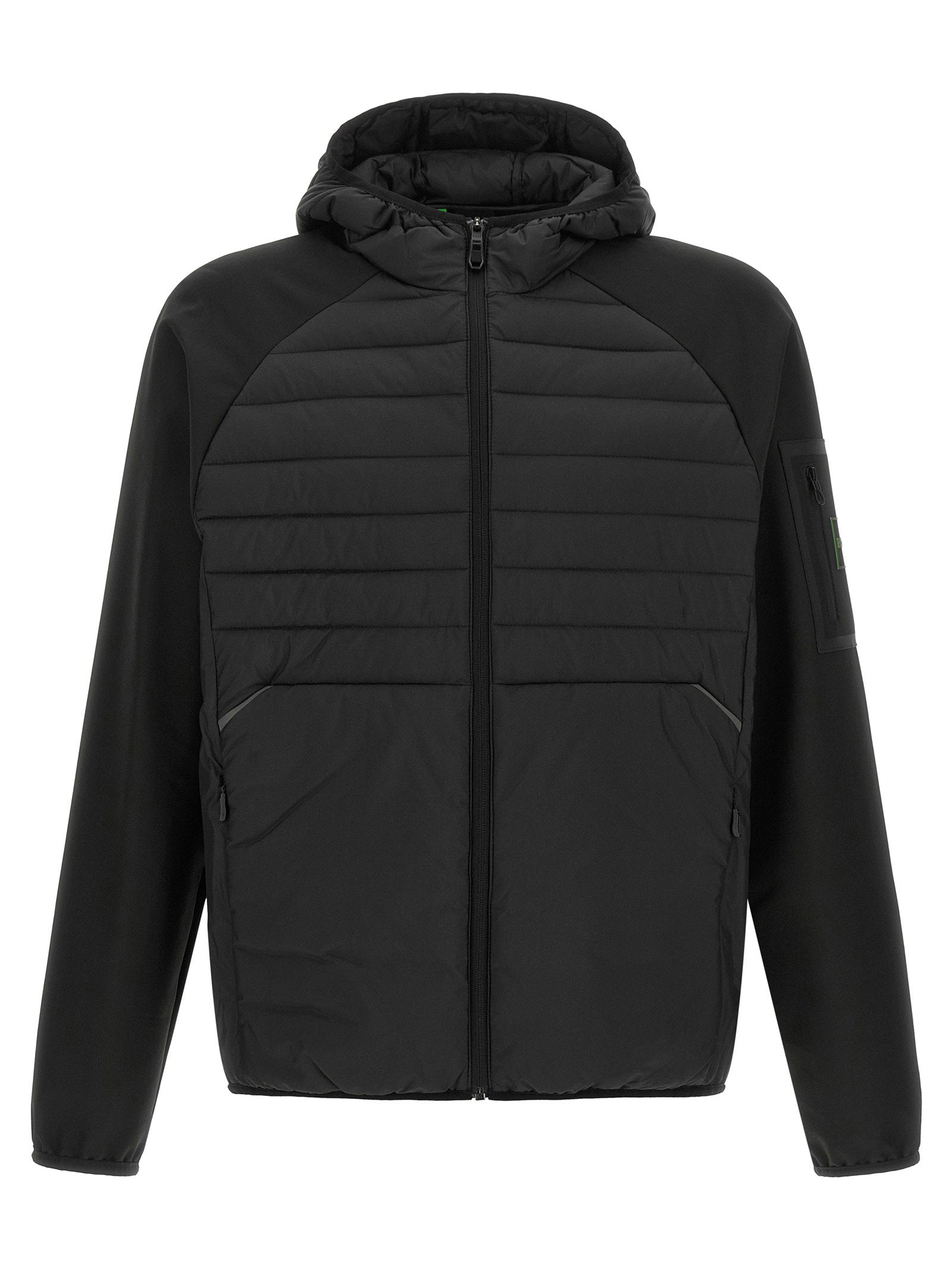 Hugo Boss Quilted Hybrid Hybrid Jacket — Black by Hugo Boss