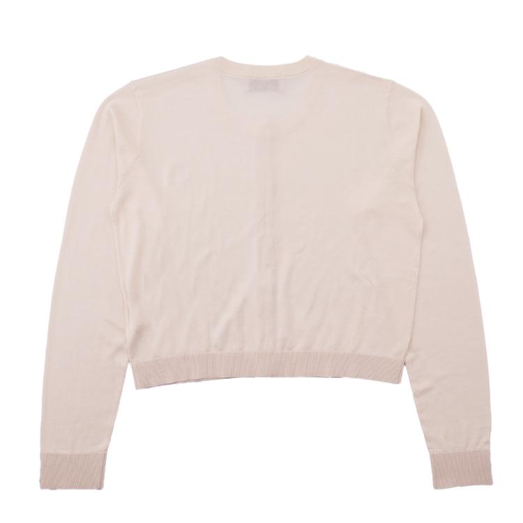 Officine Generale Lyocell Blend Cardigan — White, view 5