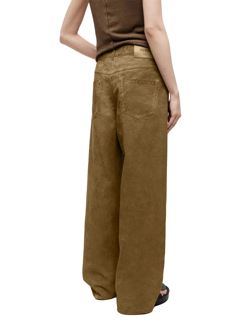 Uma Wang Phyllis Trousers — Mustard, view 5