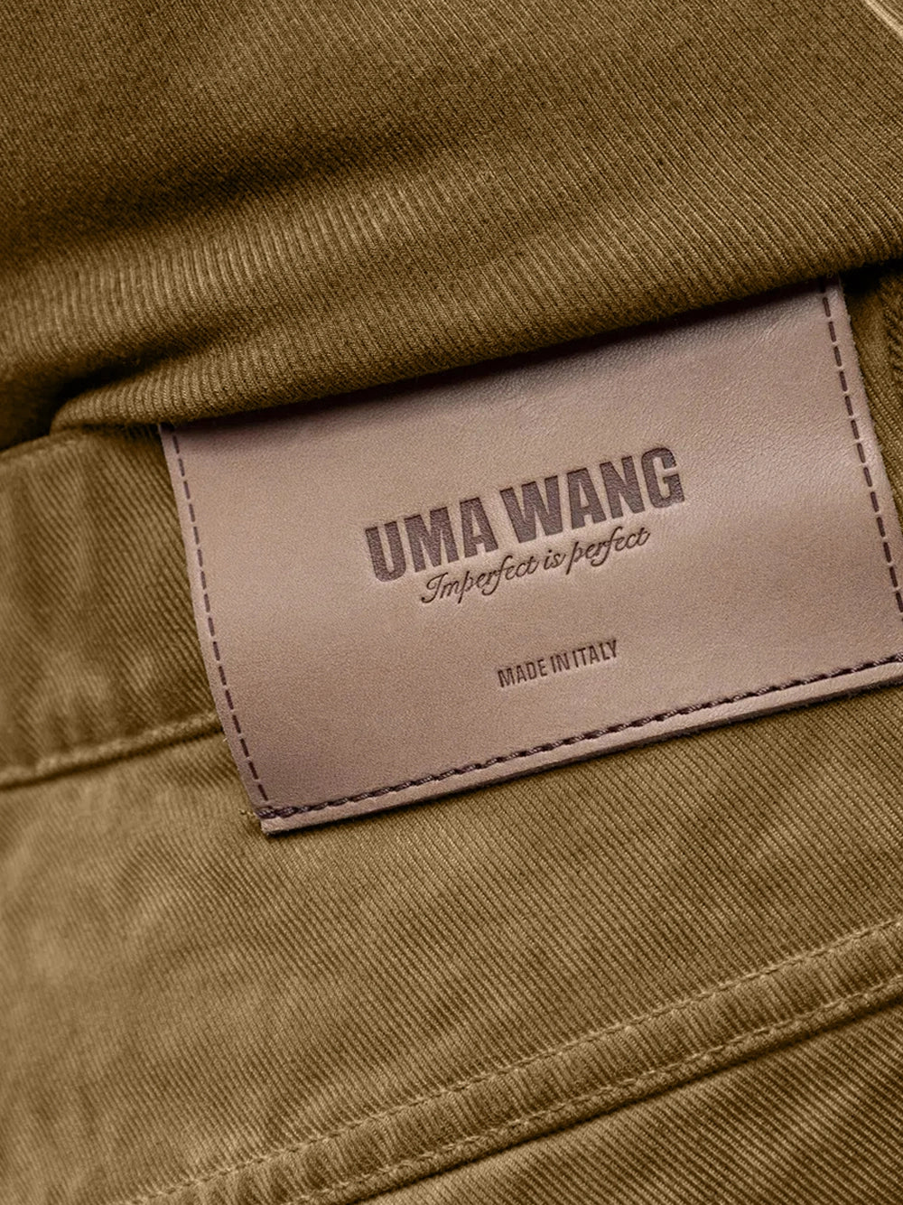Uma Wang Phyllis Trousers — Mustard, view 6