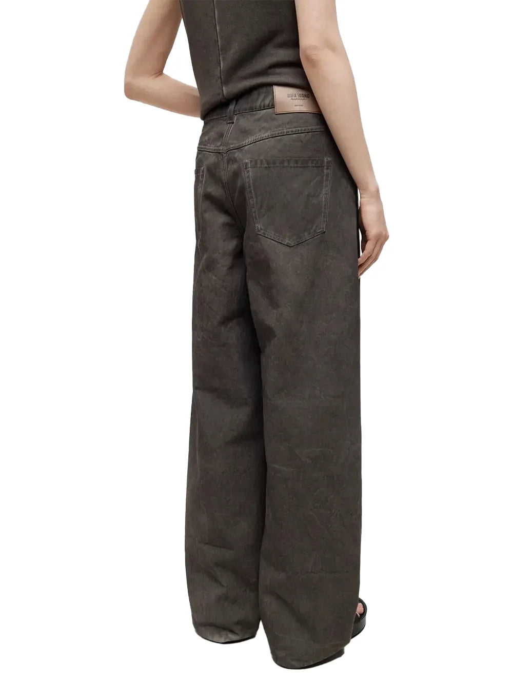 Uma Wang Phyllis Trousers — Grey Brown, view 5