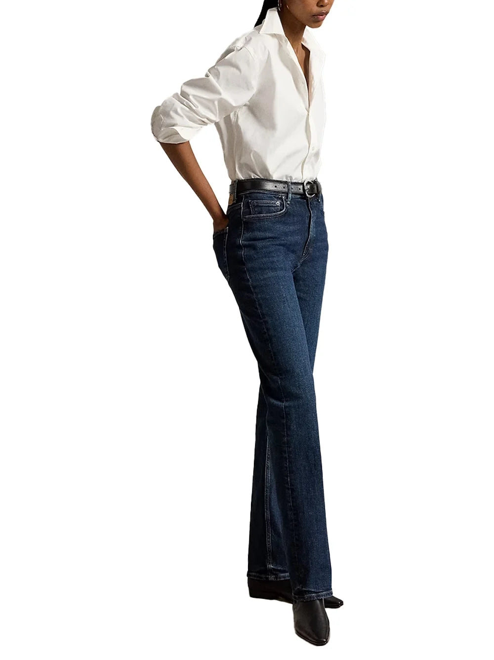 Ralph Lauren Straight-Leg Denim Jeans — Blue, view 2