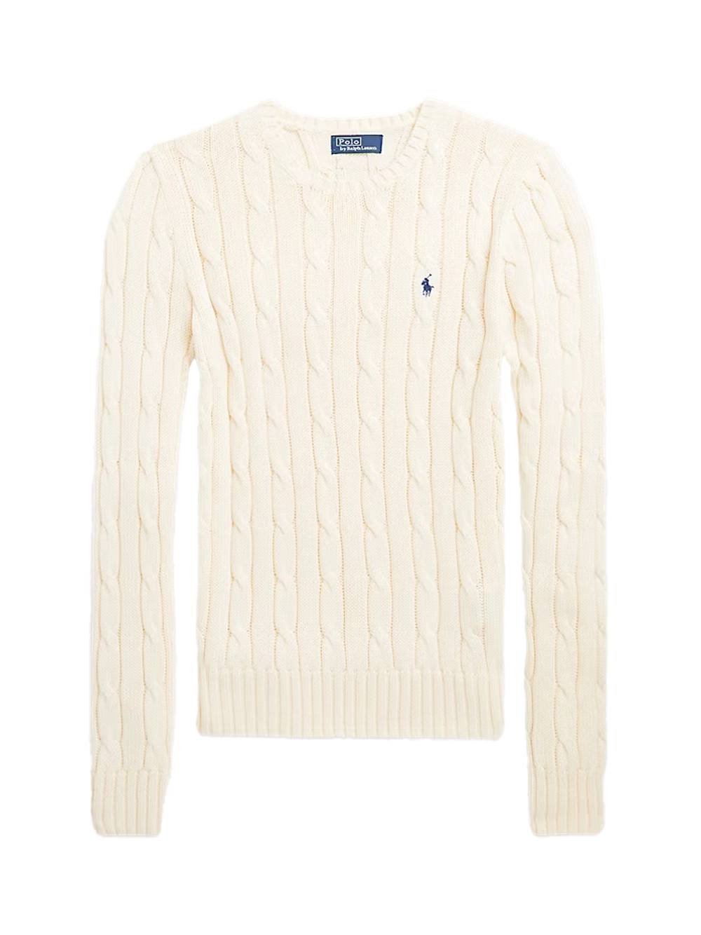 Ralph Lauren Wool-Cashmere Cable-Knit Sweater — White by Ralph Lauren
