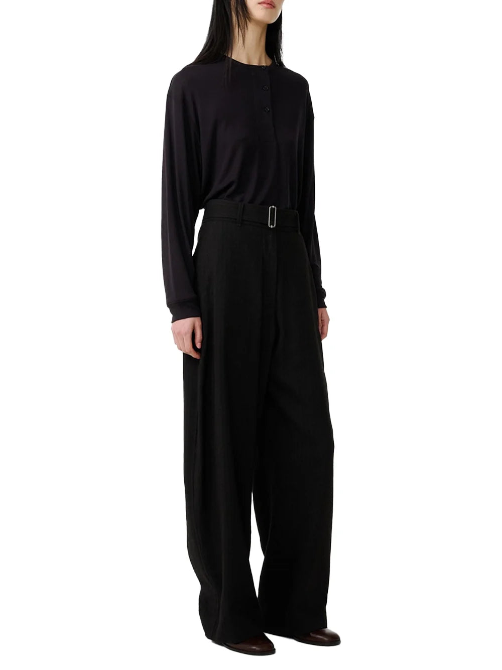 Studio Nicholson Rutas Shirt — Black, view 3