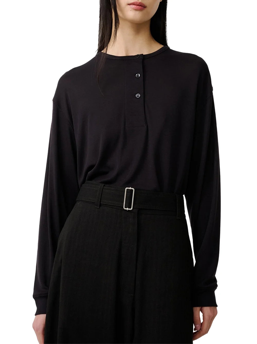Studio Nicholson Rutas Shirt — Black, view 4