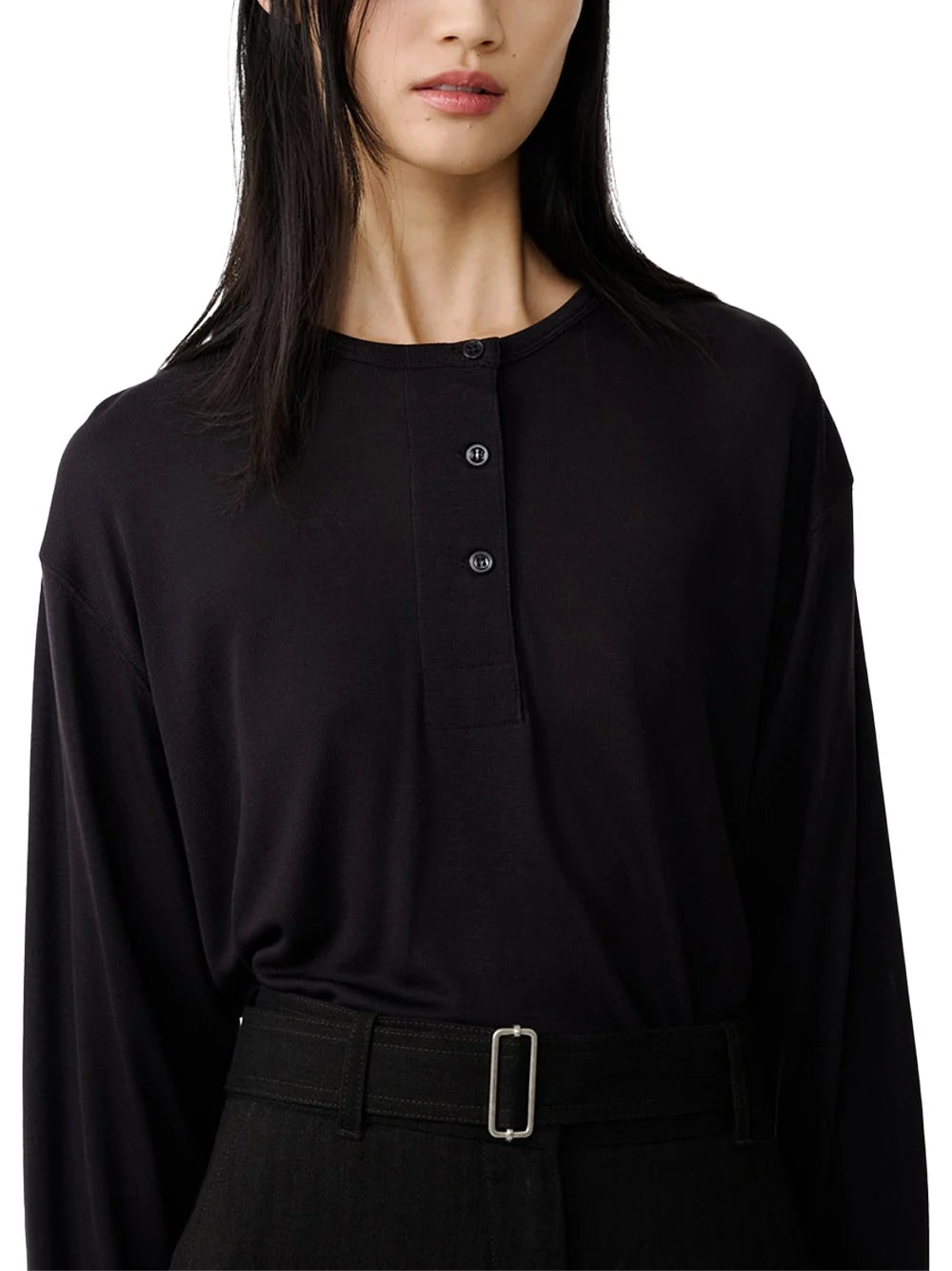 Studio Nicholson Rutas Shirt — Black, view 5