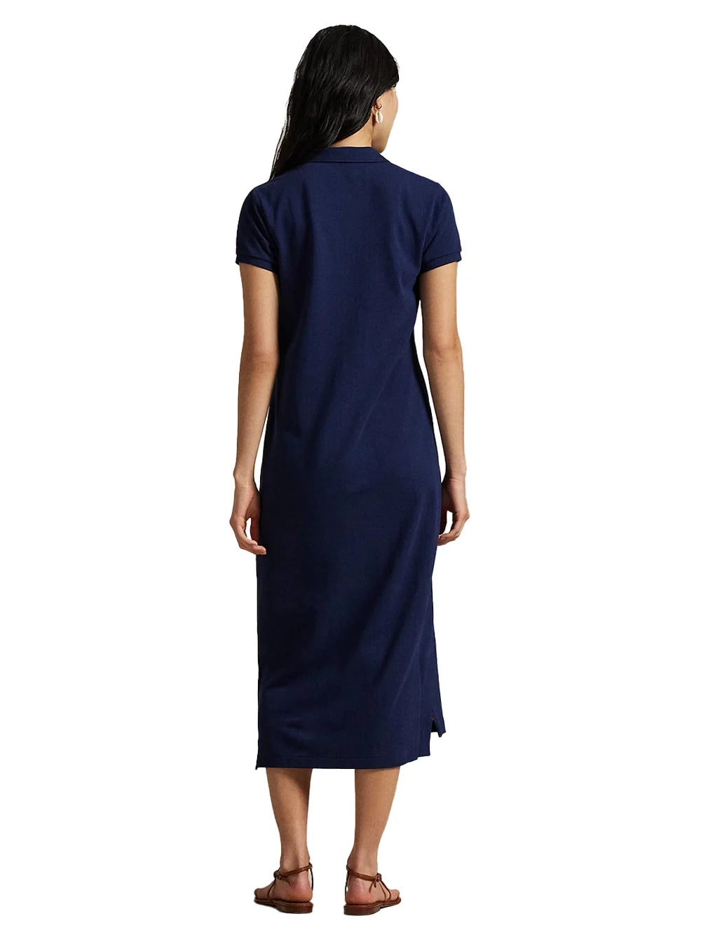 Ralph Lauren Mesh Polo Polo Dress — Navy, view 5