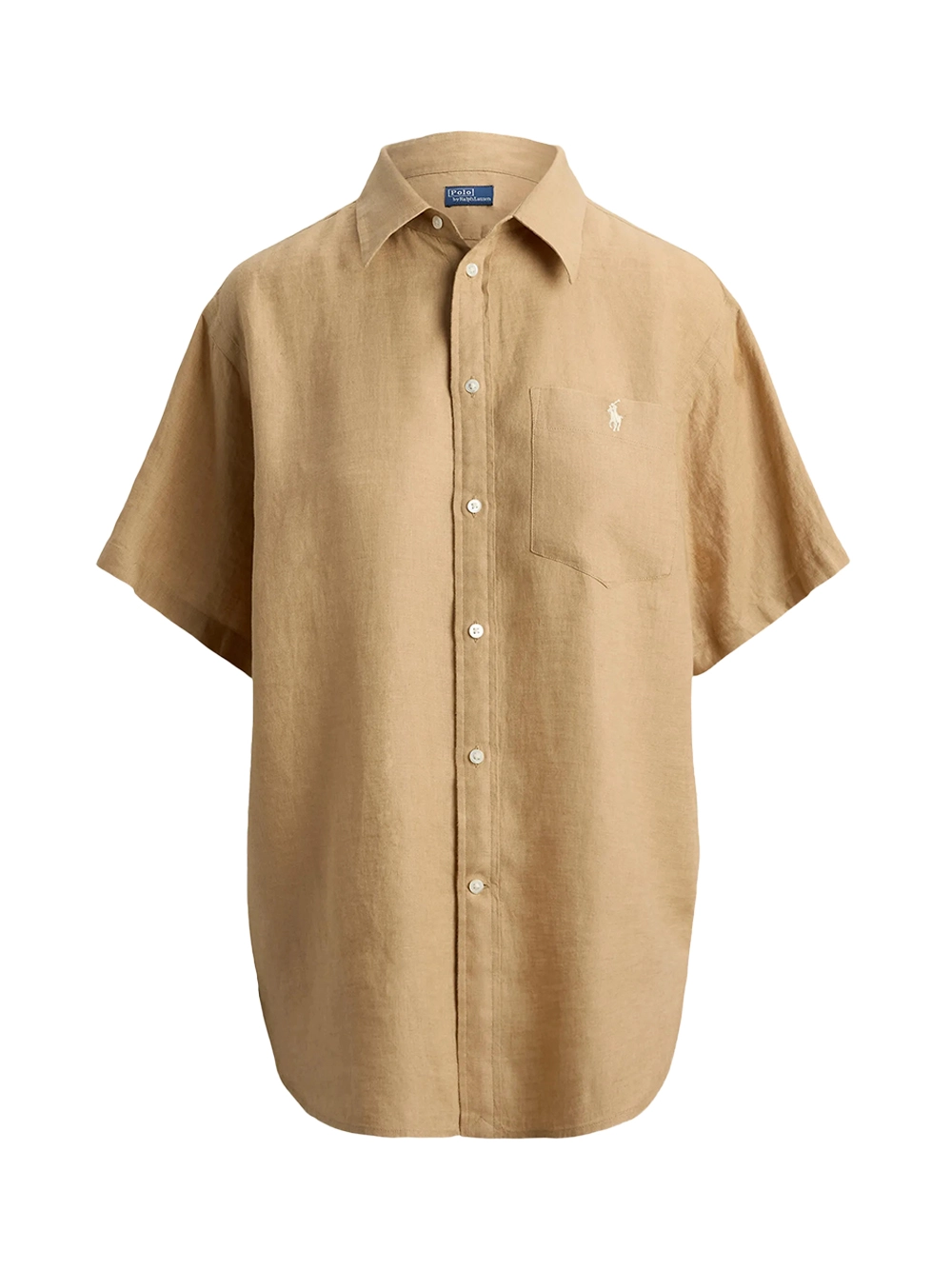 Ralph Lauren Patch Pocket Linen Shirt — Beige by Ralph Lauren