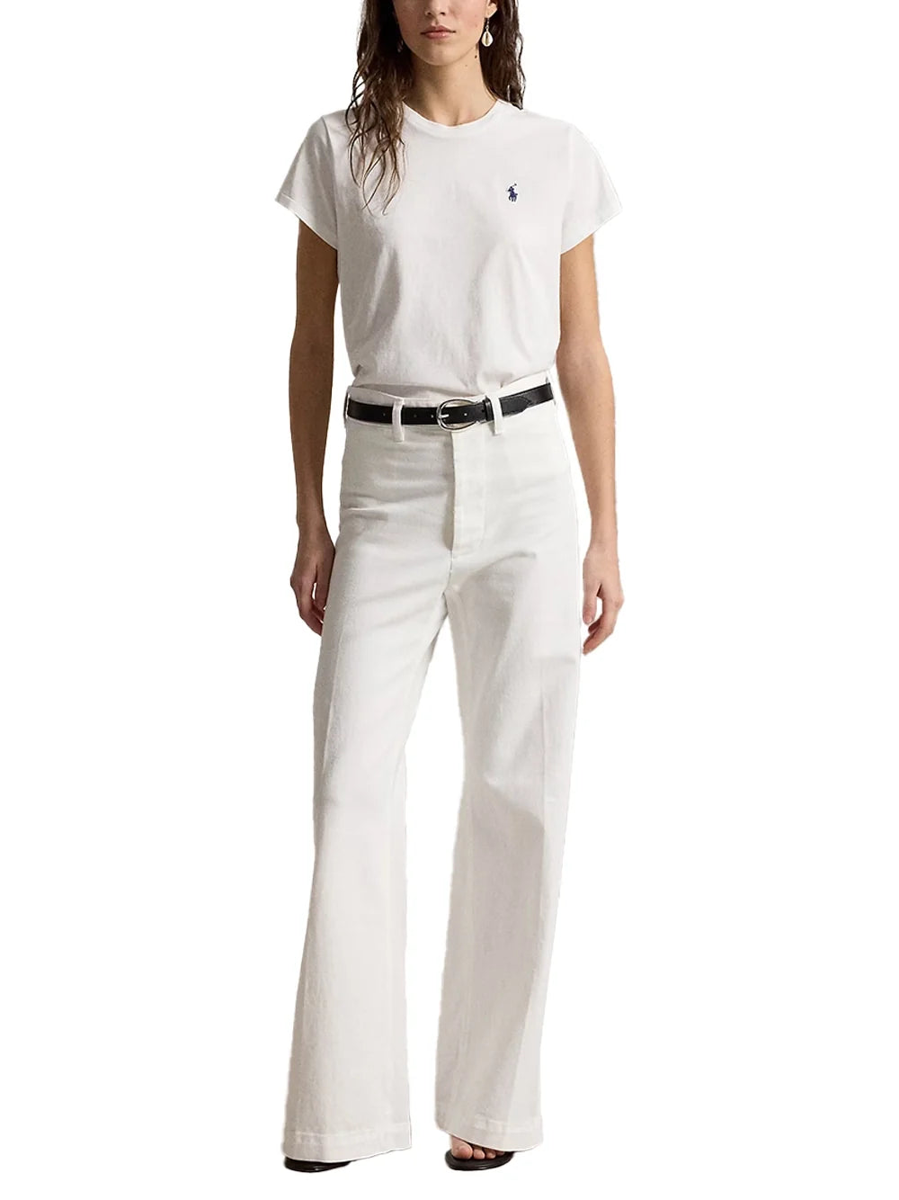 Ralph Lauren Crewneck T-Shirt — White, view 3