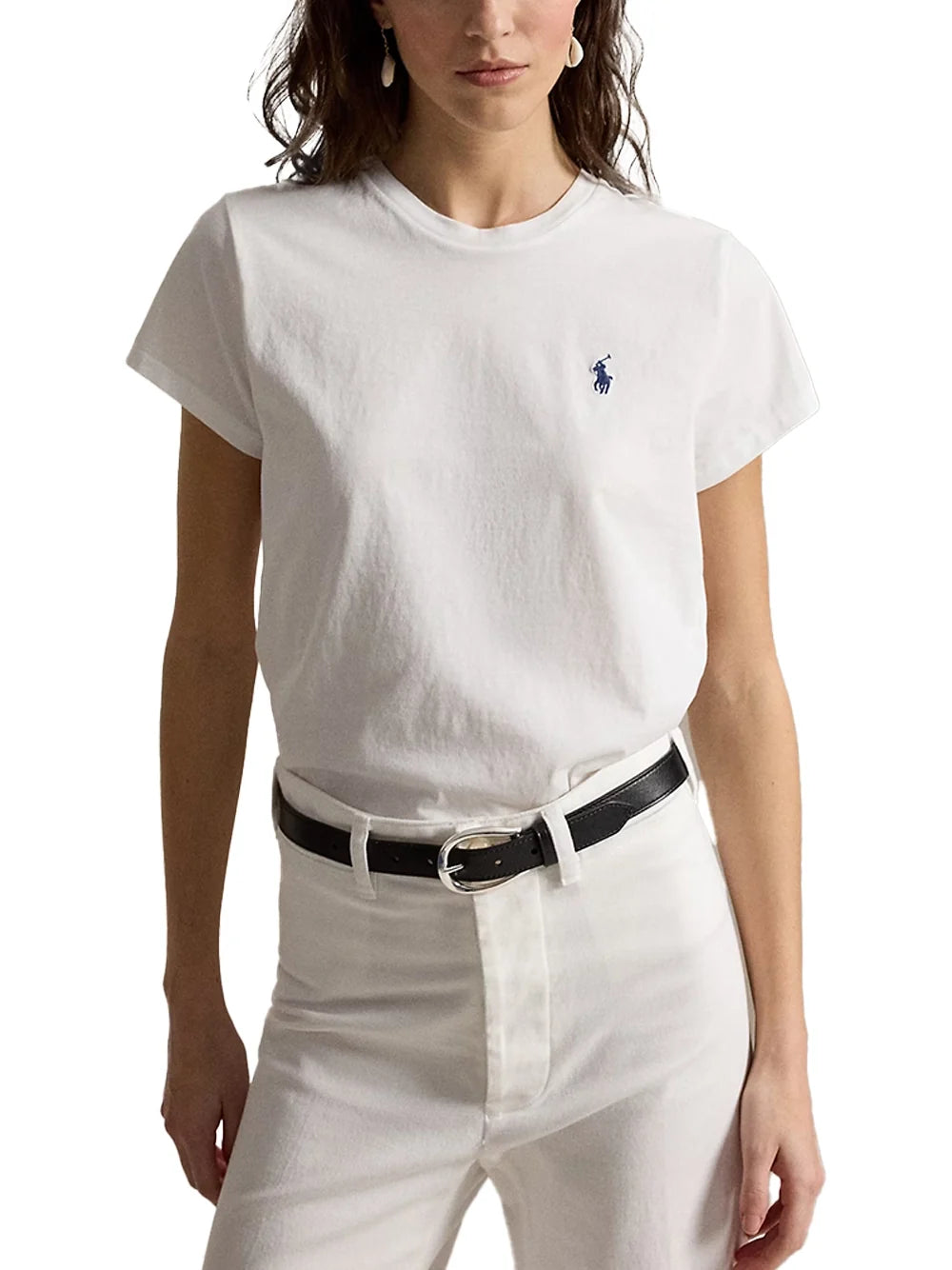 Ralph Lauren Crewneck T-Shirt — White, view 4