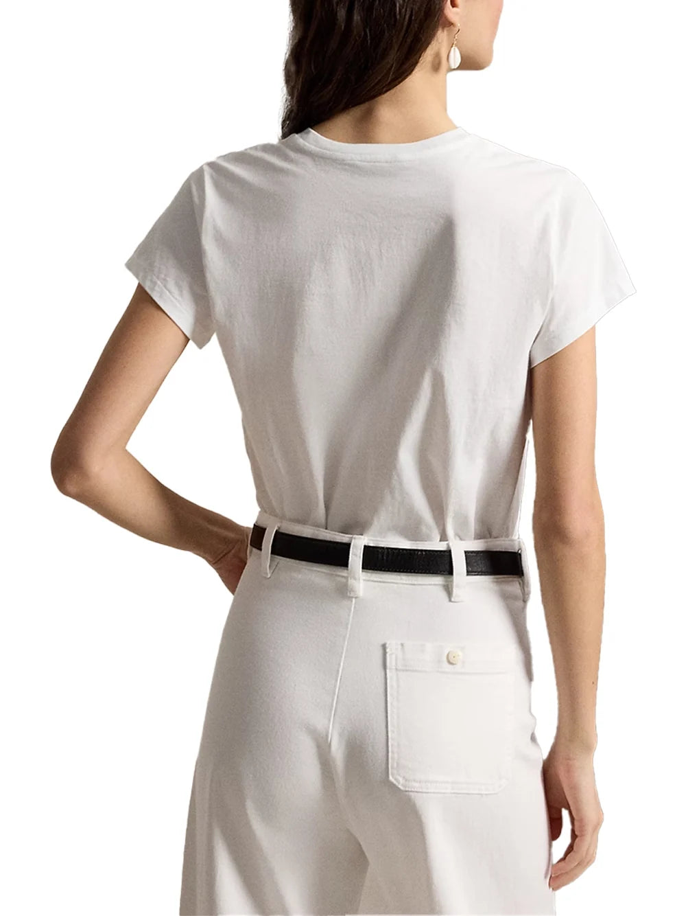 Ralph Lauren Crewneck T-Shirt — White, view 6