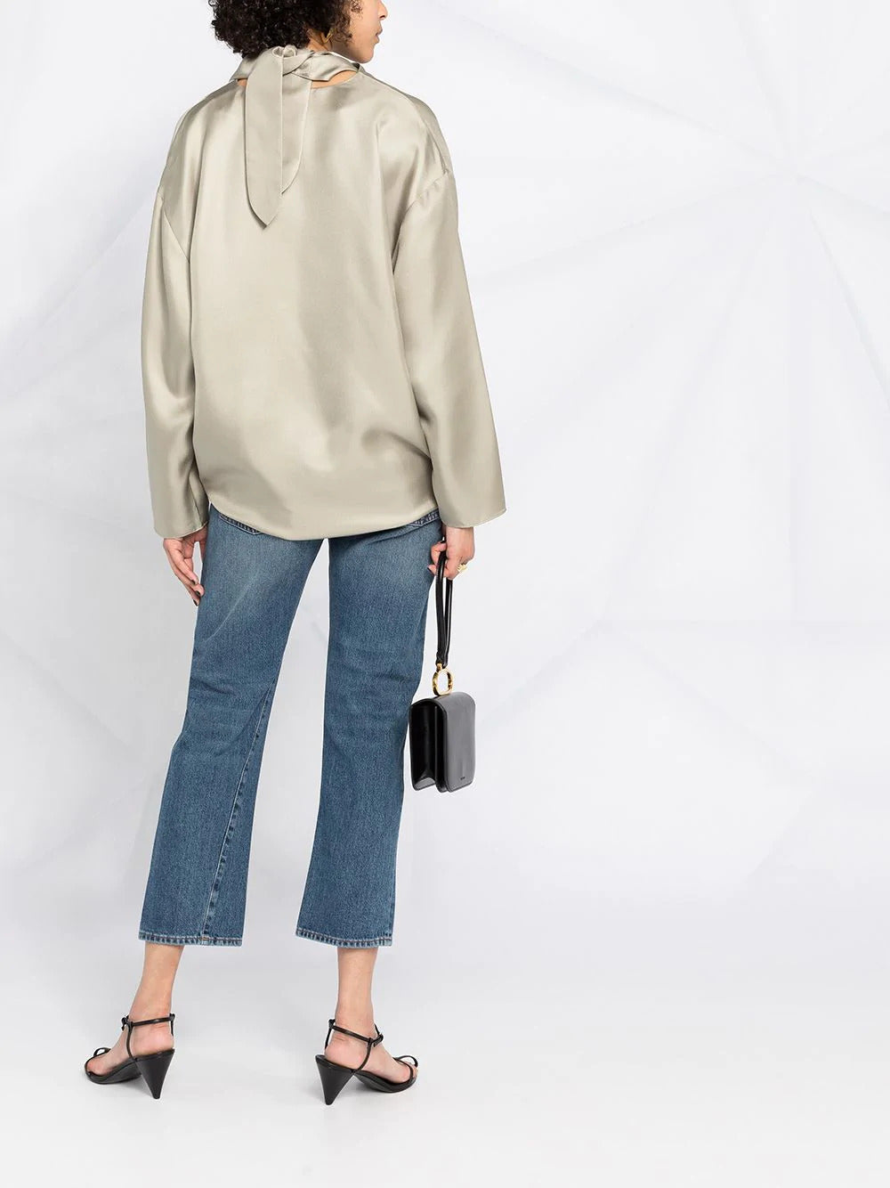 Toteme Twisted Seam Jeans — Blue, view 4