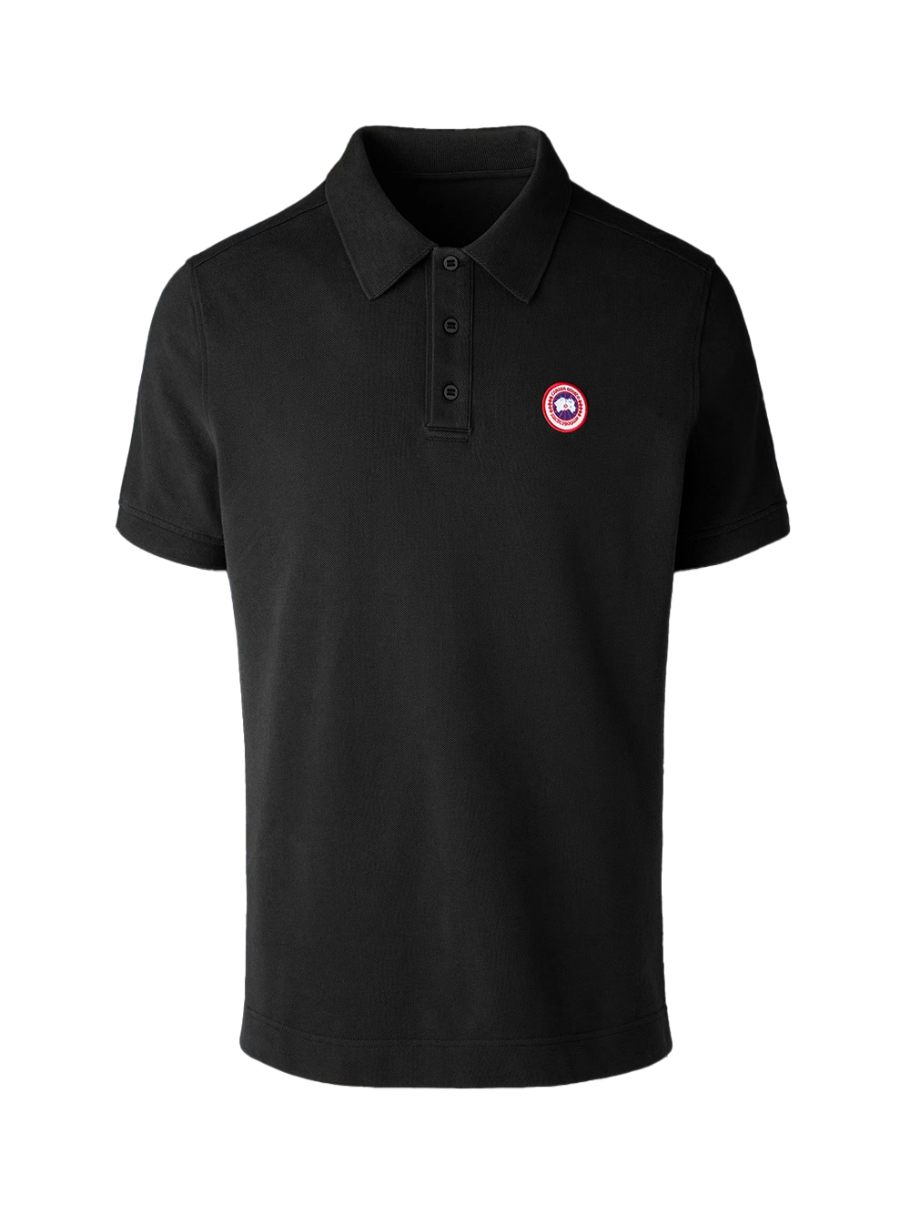 Canada Goose Cotton Piqué Polo Shirt — Black by Canada Goose
