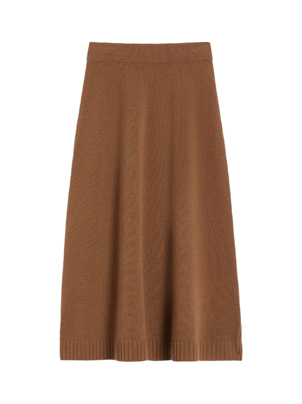 Weekend Maxmara Wool Knit Skirt — Brown by Weekend Maxmara