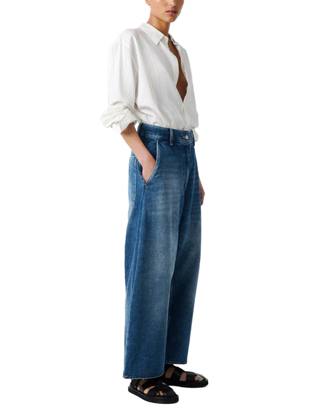 Studio Nicholson Chalco Jeans — Blue, view 2