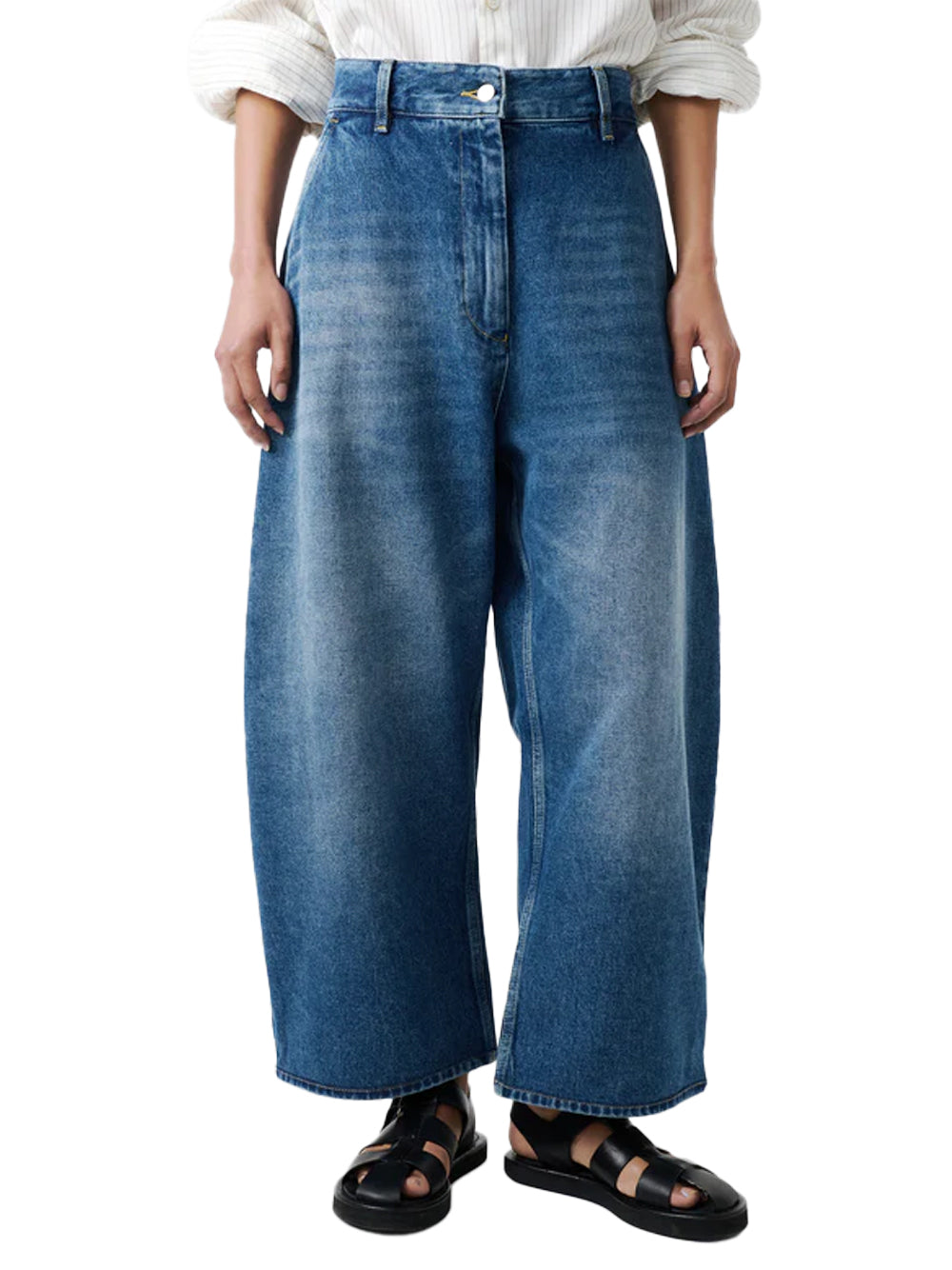 Studio Nicholson Chalco Jeans — Blue, view 4