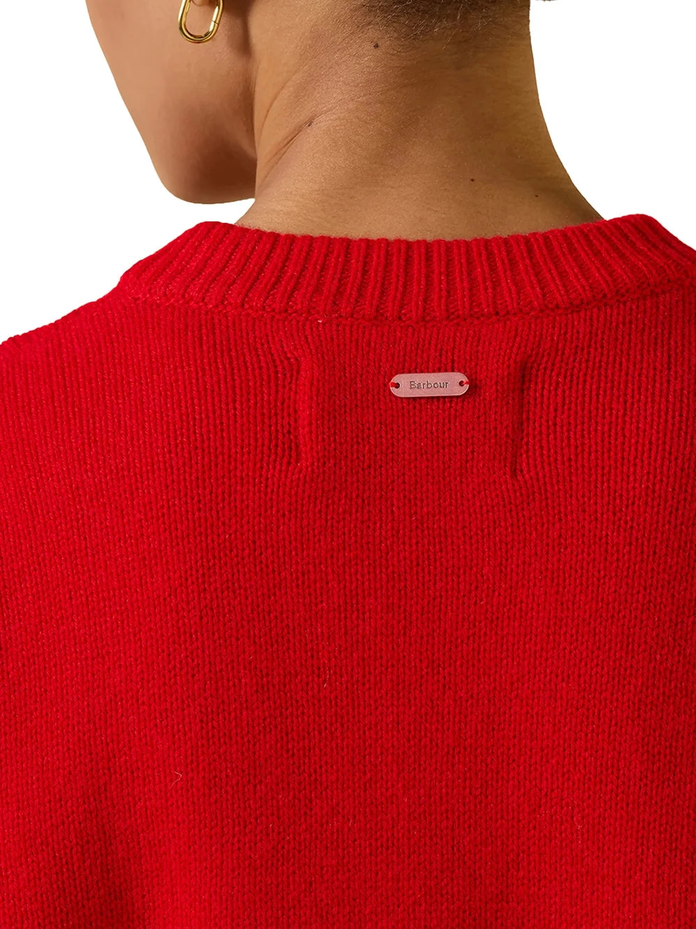 Barbour Woodhouse Cardigan — Red, view 5