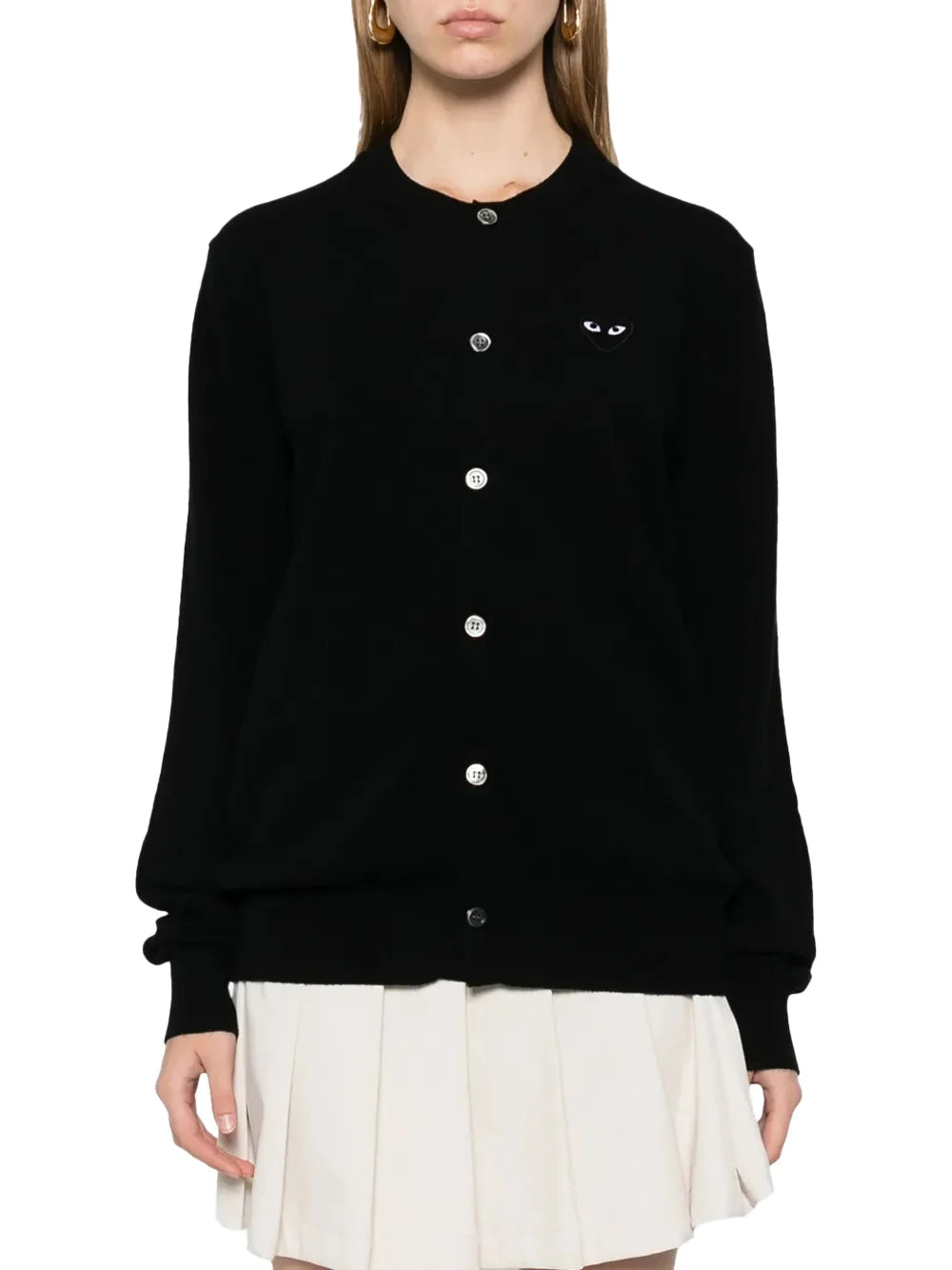 Comme Des GarçOns Play Cardigan — Black, view 3