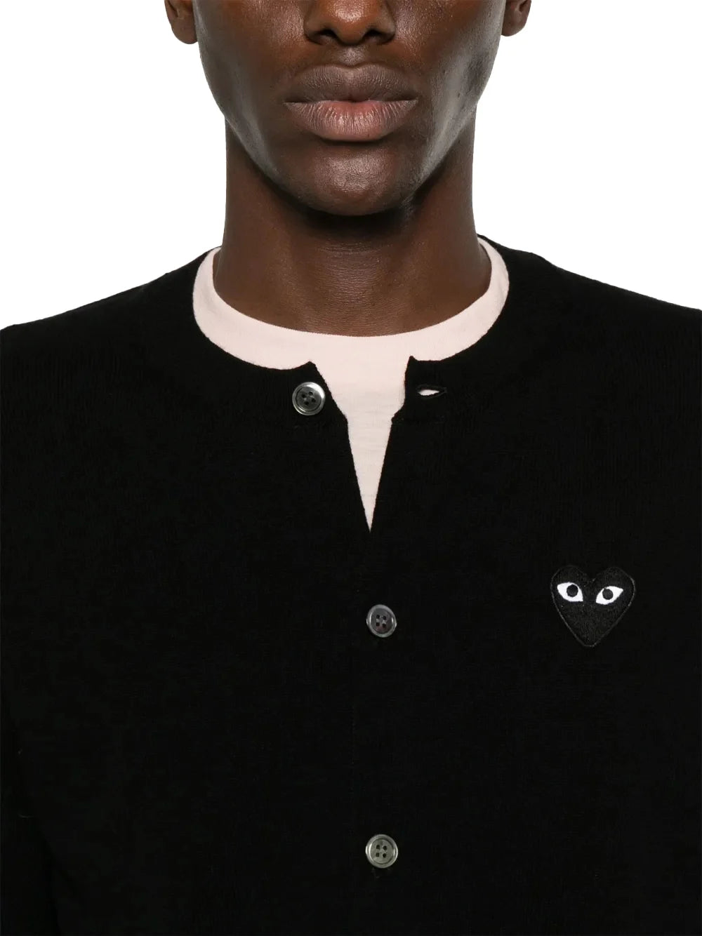 Comme Des GarçOns Play Cardigan — Black, view 4