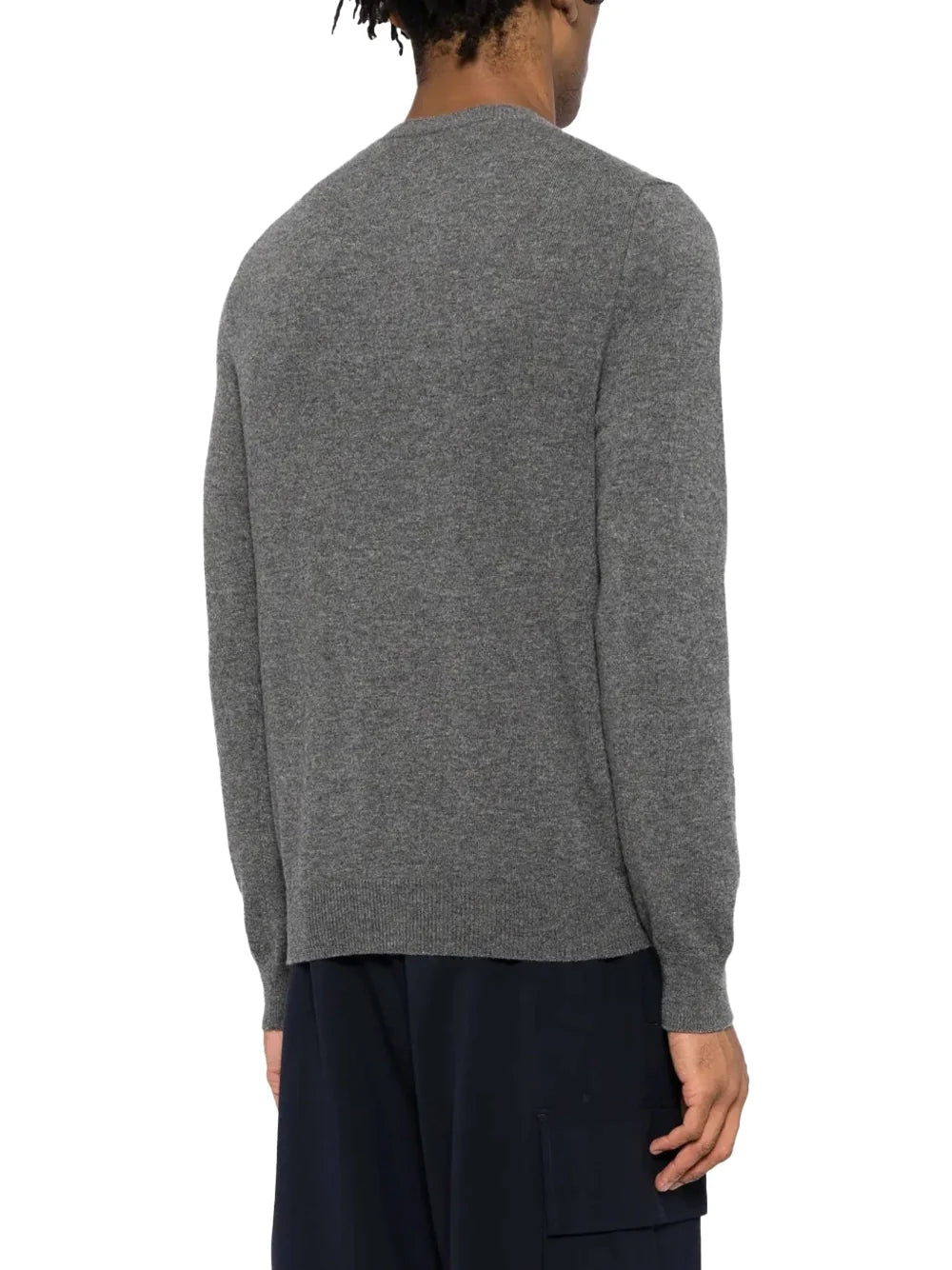Comme Des GarçOns Play Logo-Embroidered Double Heart Cardigan — Gray, view 6