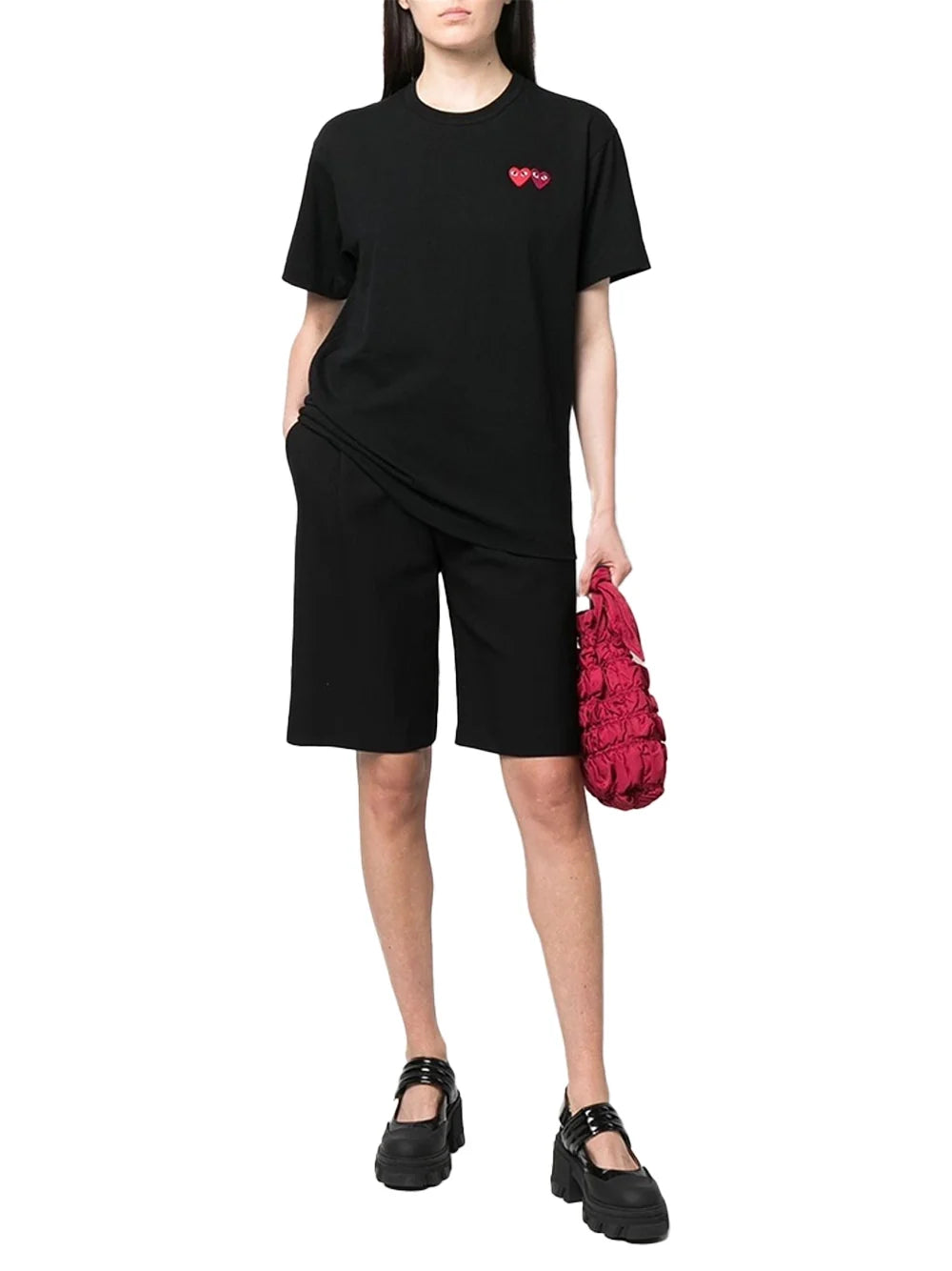 Comme Des GarçOns Play T-Shirt — Black, view 2