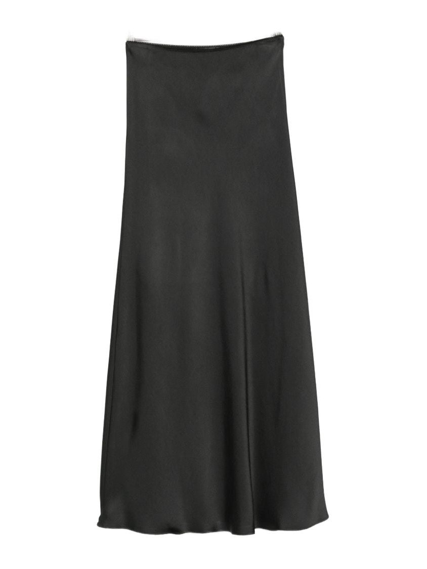 Fabiana Filippi Satin Finish Skirt — Black by Fabiana Filippi