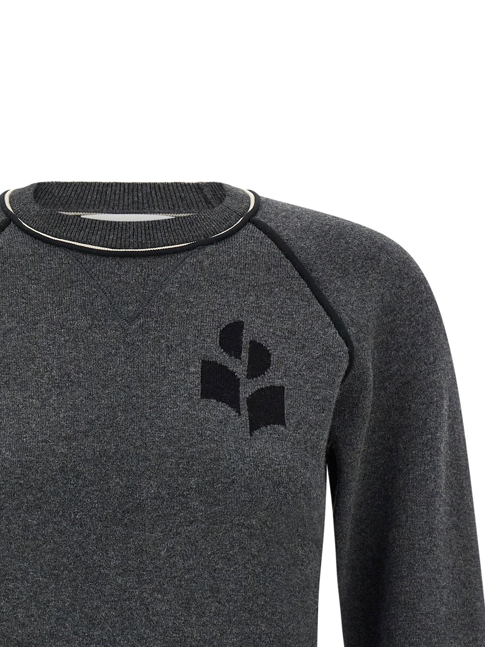 Marant Etoile Sweatshirt — Charcoal, view 3