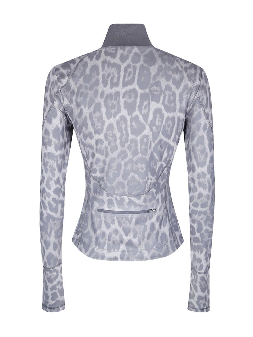 Adidas By Stella McCartney Leopard Print Sweatshirt — Grey, view 2
