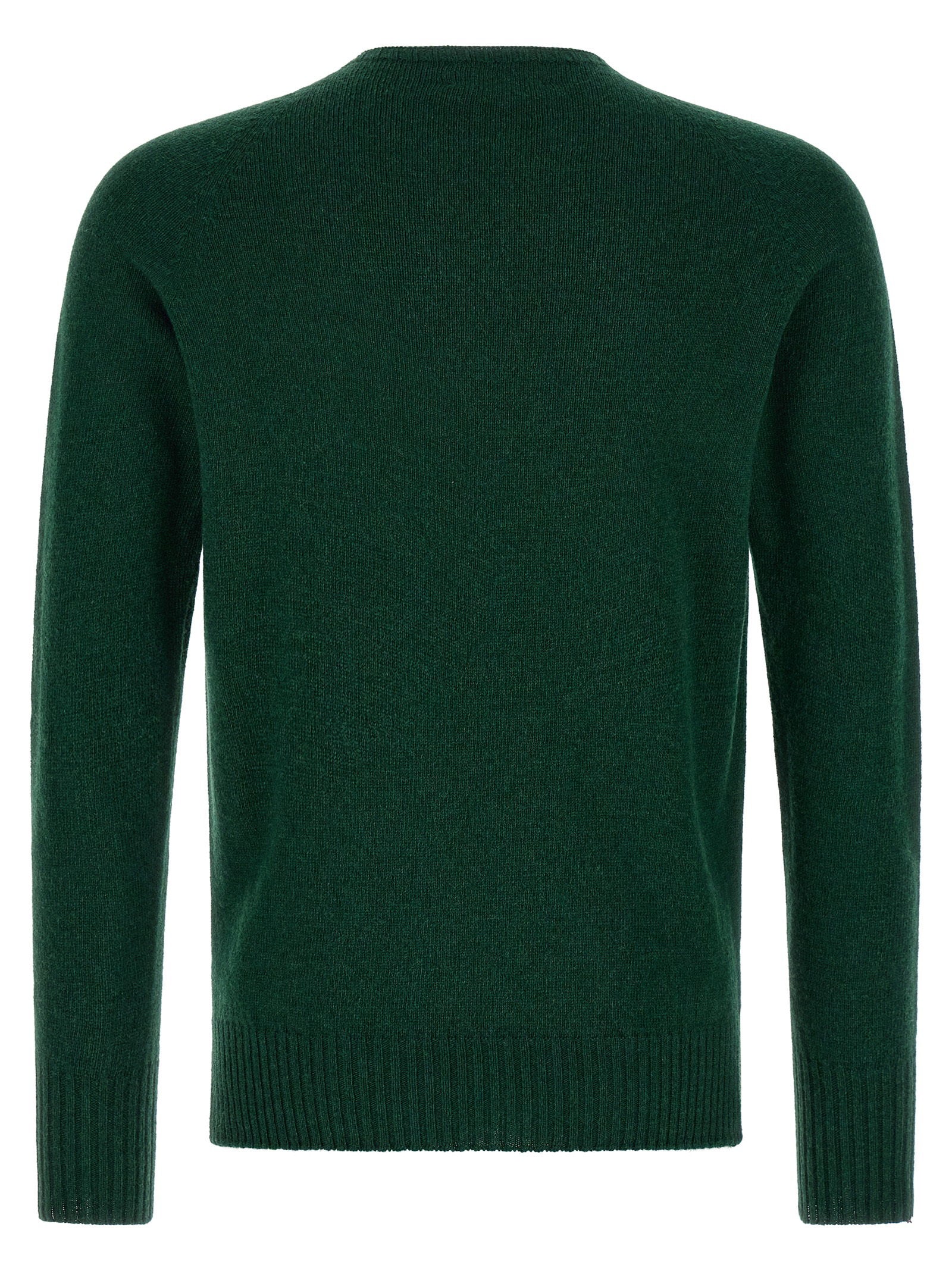 Ma'ry'ya Cashmere Blend Crew-Neck Sweater — Forest Green, view 2