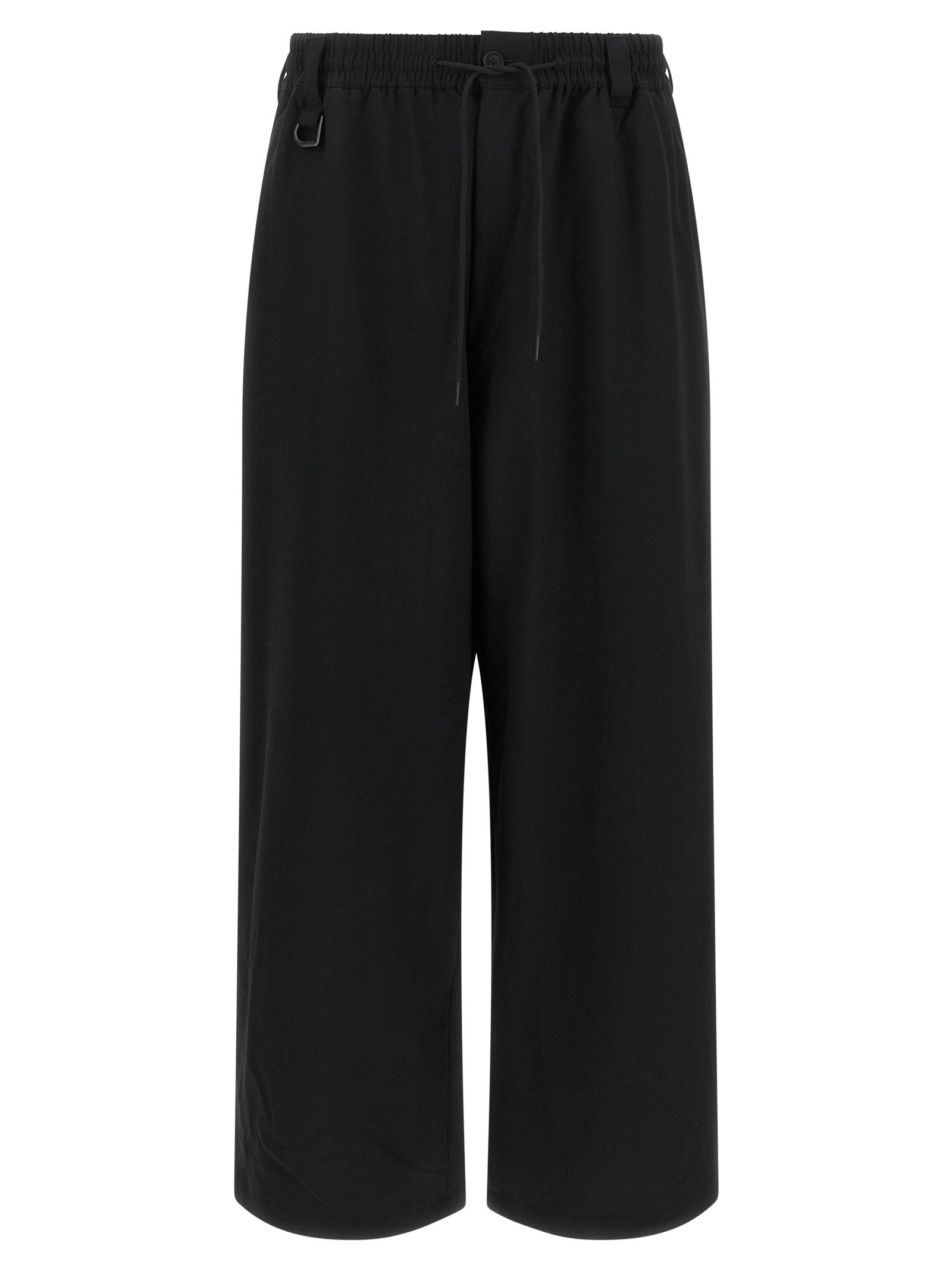Y-3 D-Ring Wide Leg Joggers — Black - L by Y-3