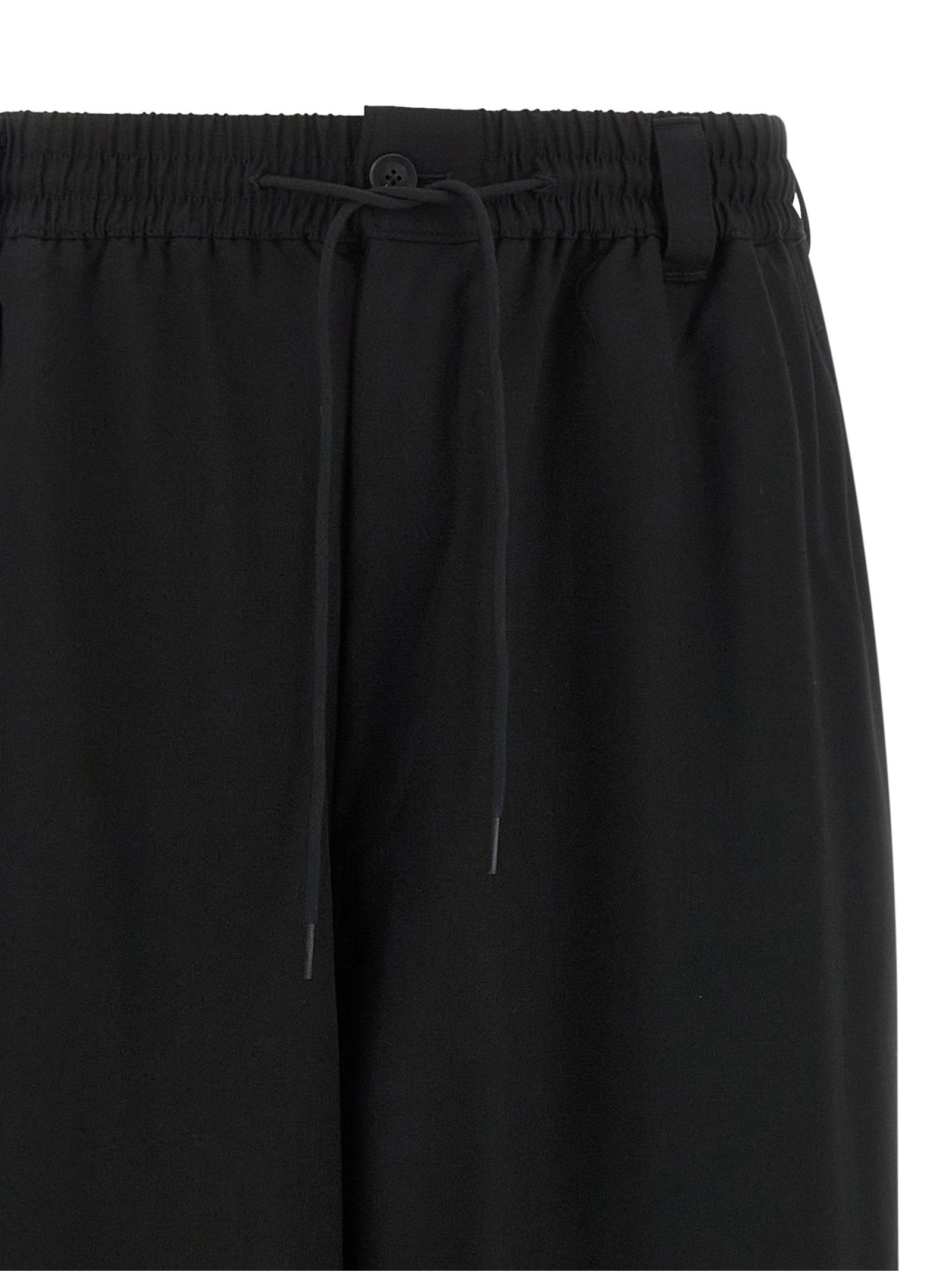 Y-3 D-Ring Wide Leg Joggers — Black - L, view 3
