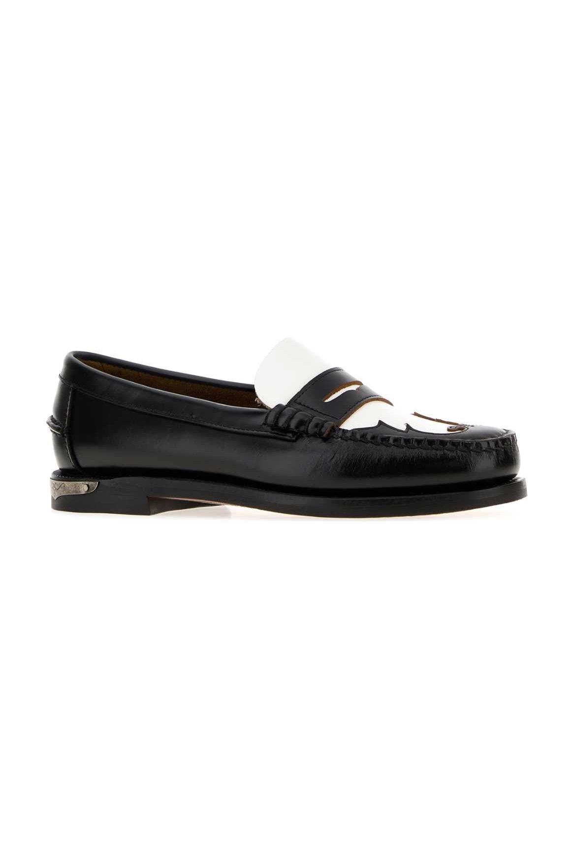 Sebago Leather Penny Loafer — Black, view 2