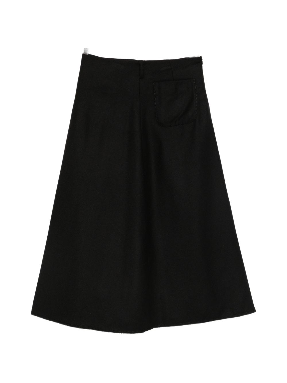 SUSANNE BOMMER Felted Wool A-Line Skirt — Black by SUSANNE BOMMER