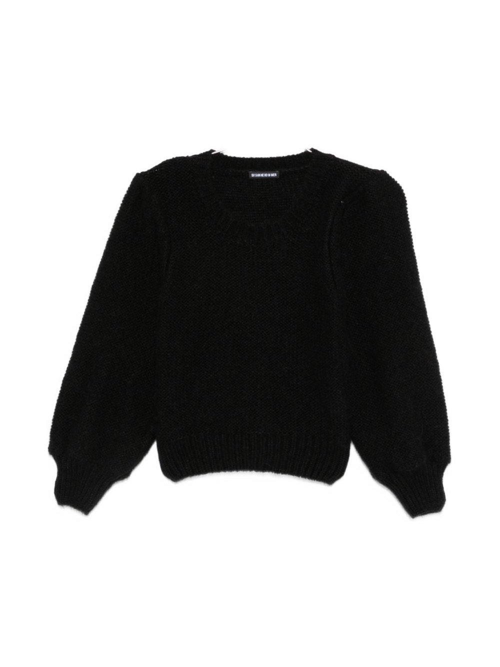 SUSANNE BOMMER Brushed-Knit Wool Sweater — Black by SUSANNE BOMMER