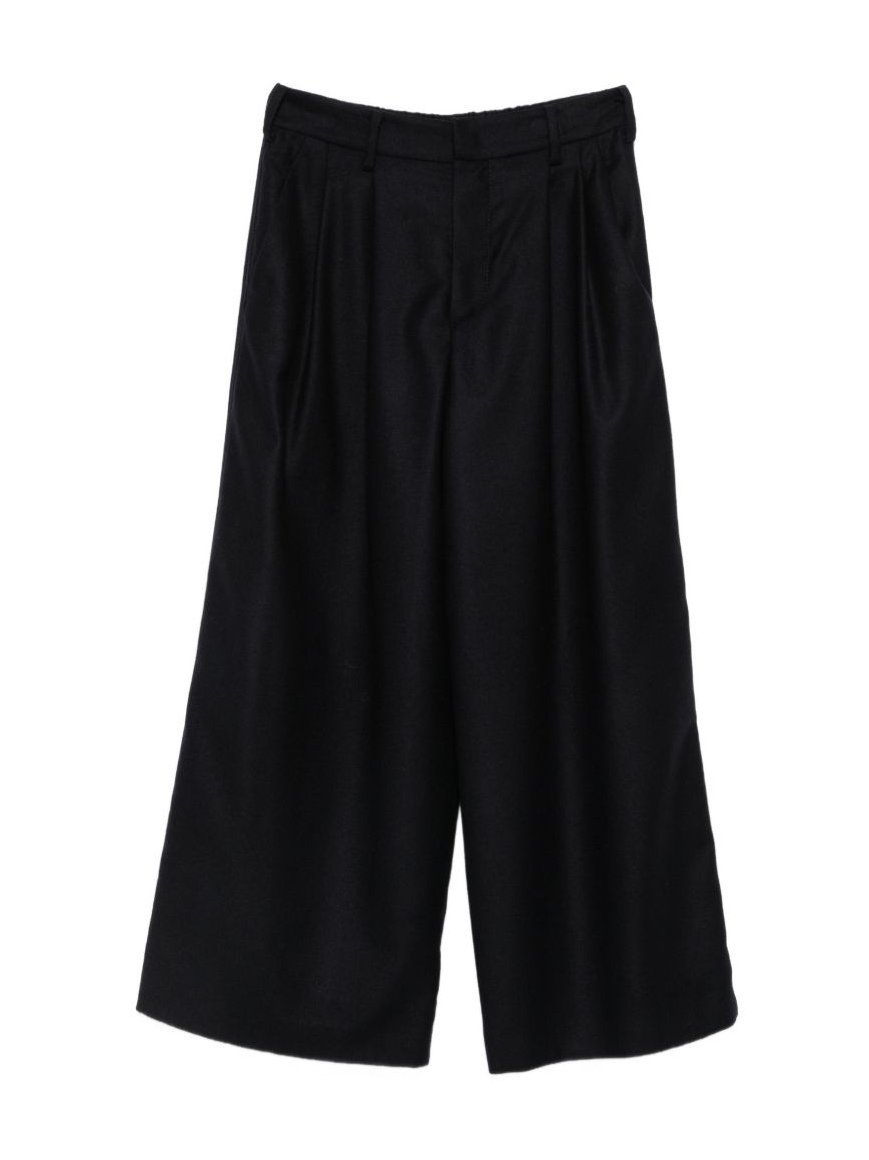 SUSANNE BOMMER Wide-Leg Wool Trousers — Black by SUSANNE BOMMER