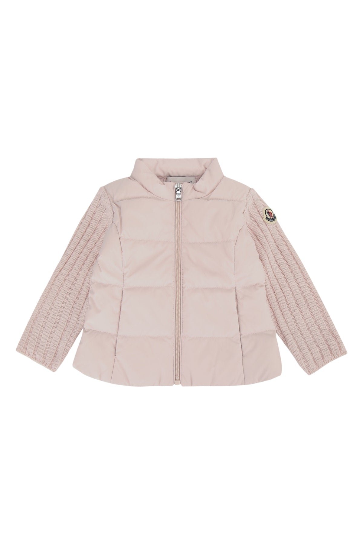 Moncler Jr Mixed-Knit Cardigan — Pink by Moncler Jr