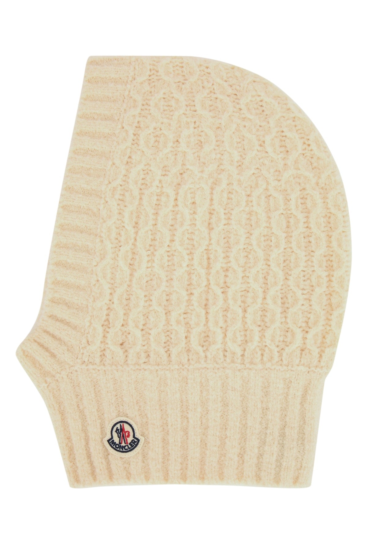 Moncler Jr BALACLAVA Cable-Knit Wool Balaclava — Beige by Moncler Jr