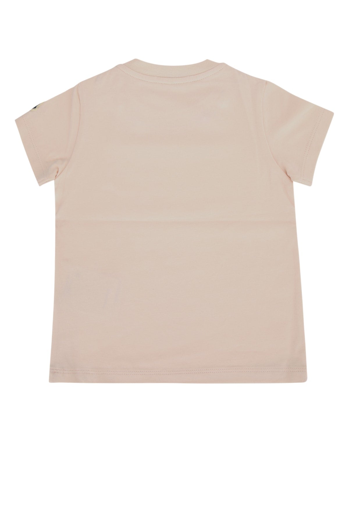 Moncler Jr Embroidered Floral T-Shirt — Pink, view 2