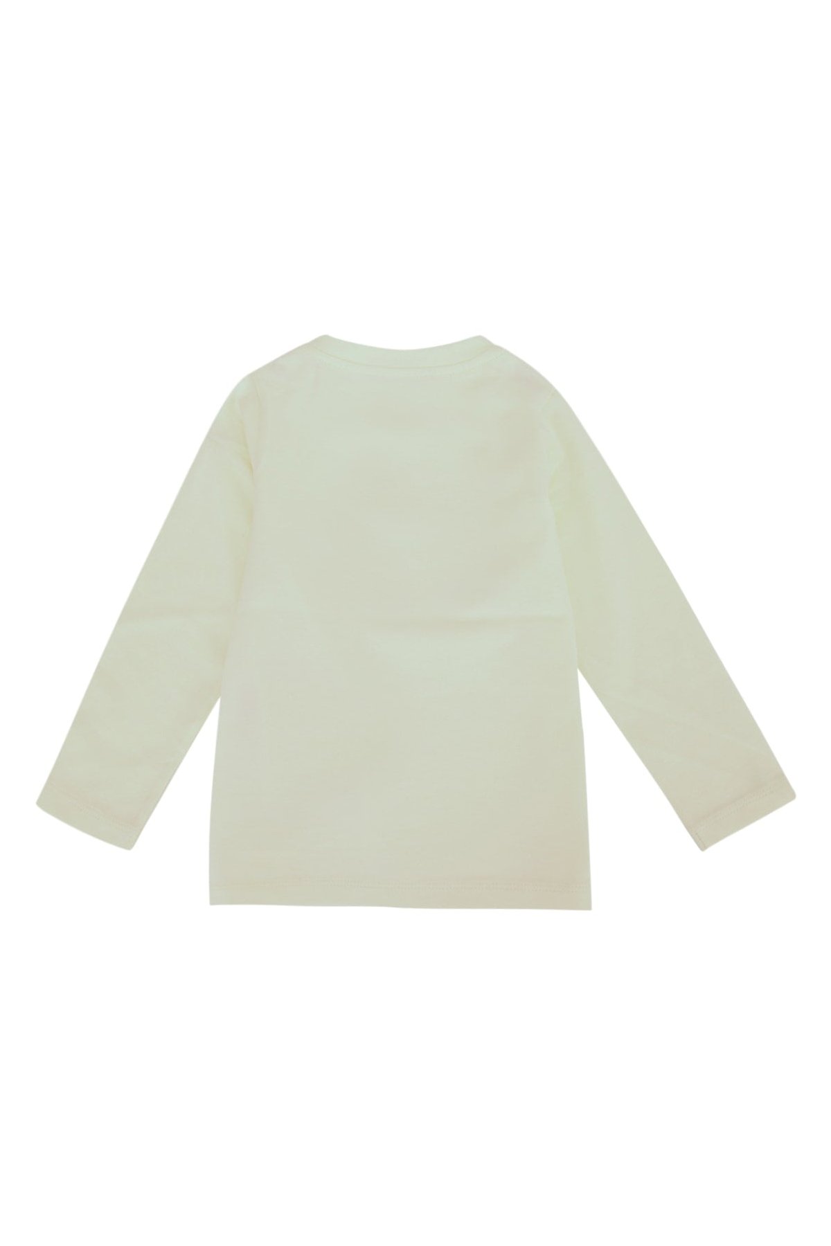 Moncler Jr Logo-Embroidered T-Shirt — Cream, view 2