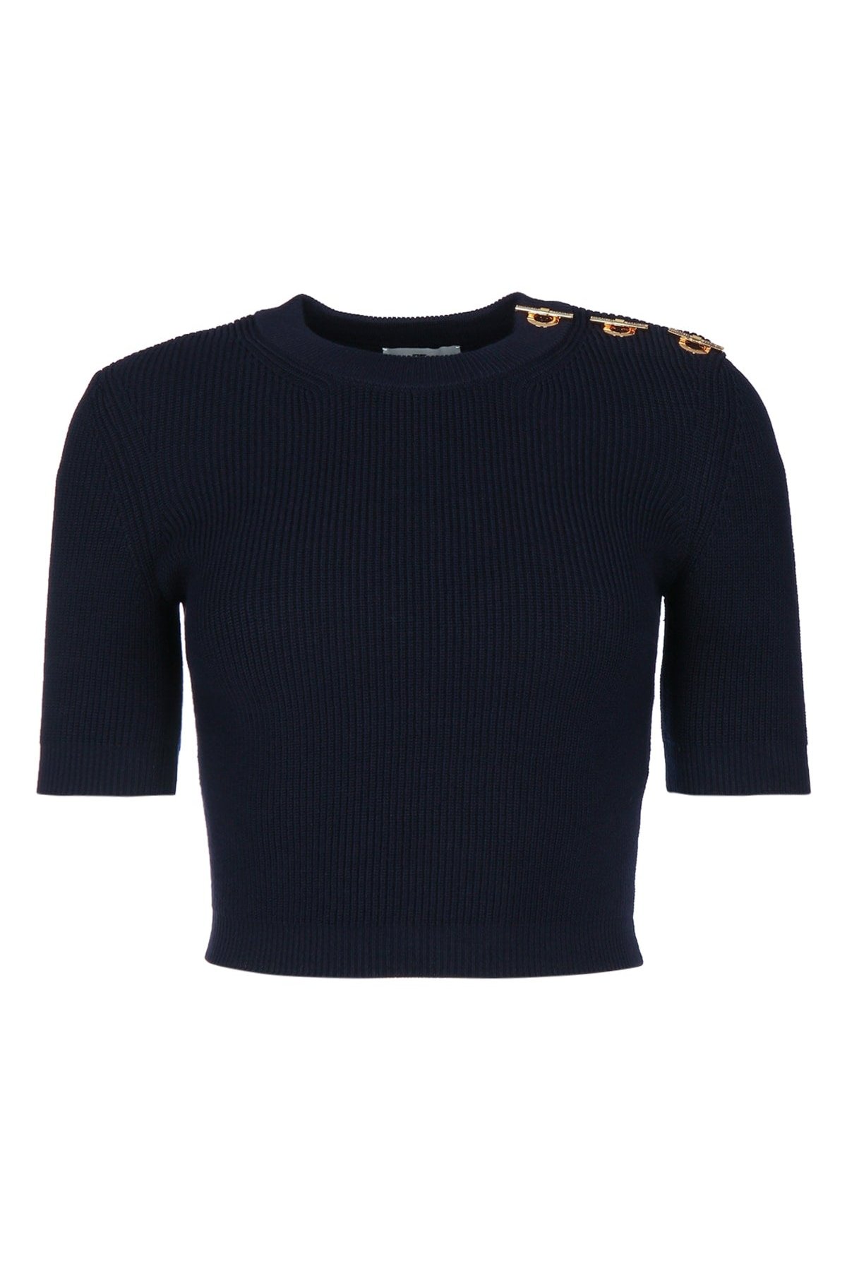 Elisabetta Franchi Tricot Sweater — Navy by Elisabetta Franchi