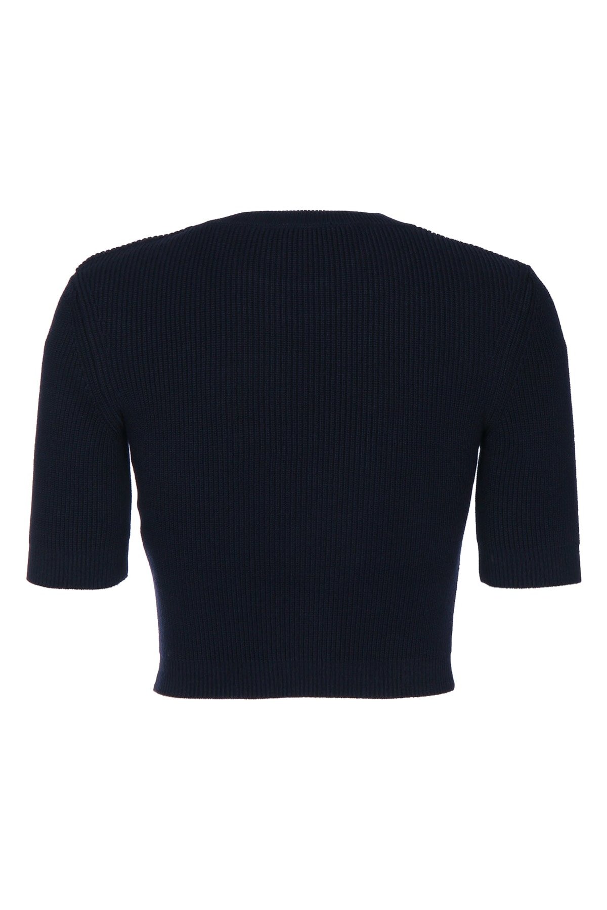 Elisabetta Franchi Tricot Sweater — Navy, view 2