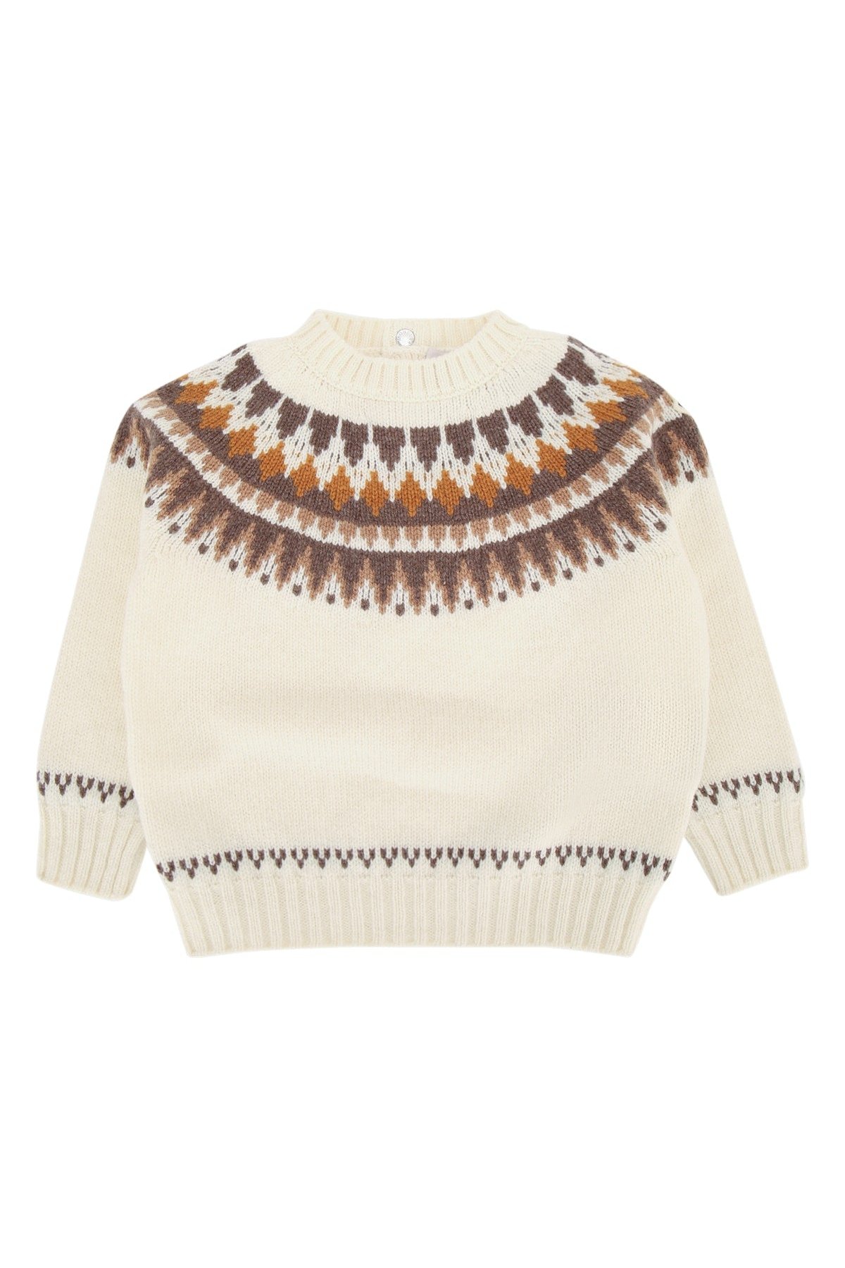 Moncler Jr Neck Sweater — Cream by Moncler Jr