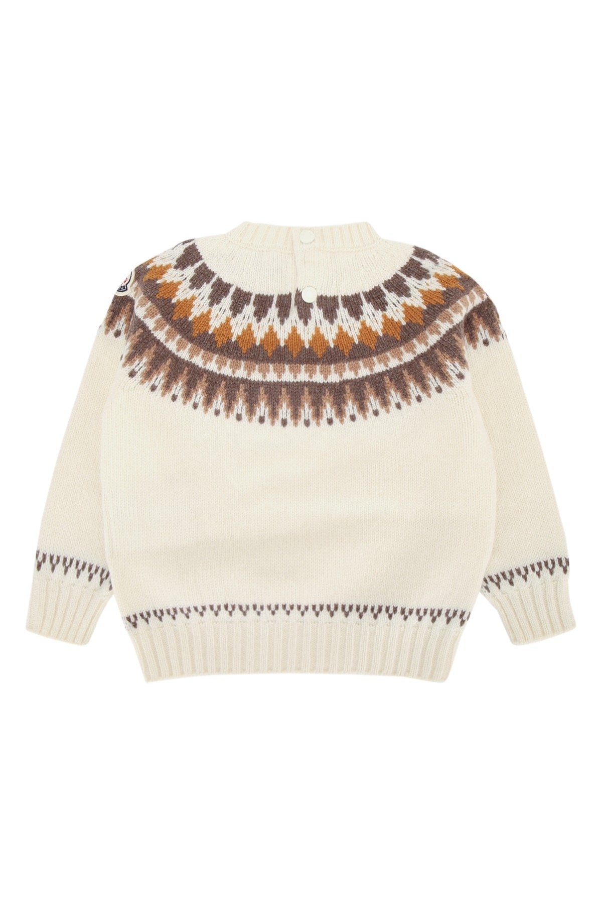 Moncler Jr Neck Sweater — Cream, view 2