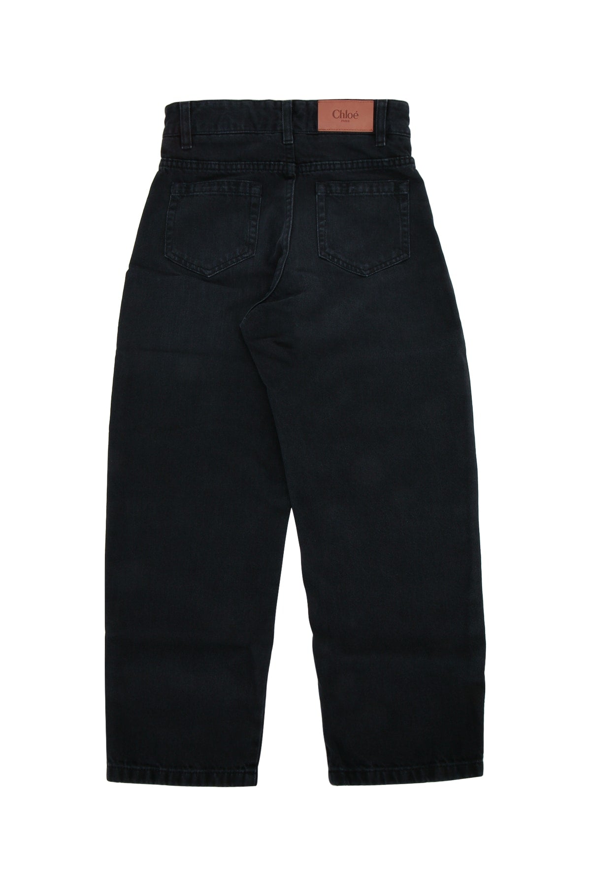 Chloe Kids Trousers Jeans — Black, view 2