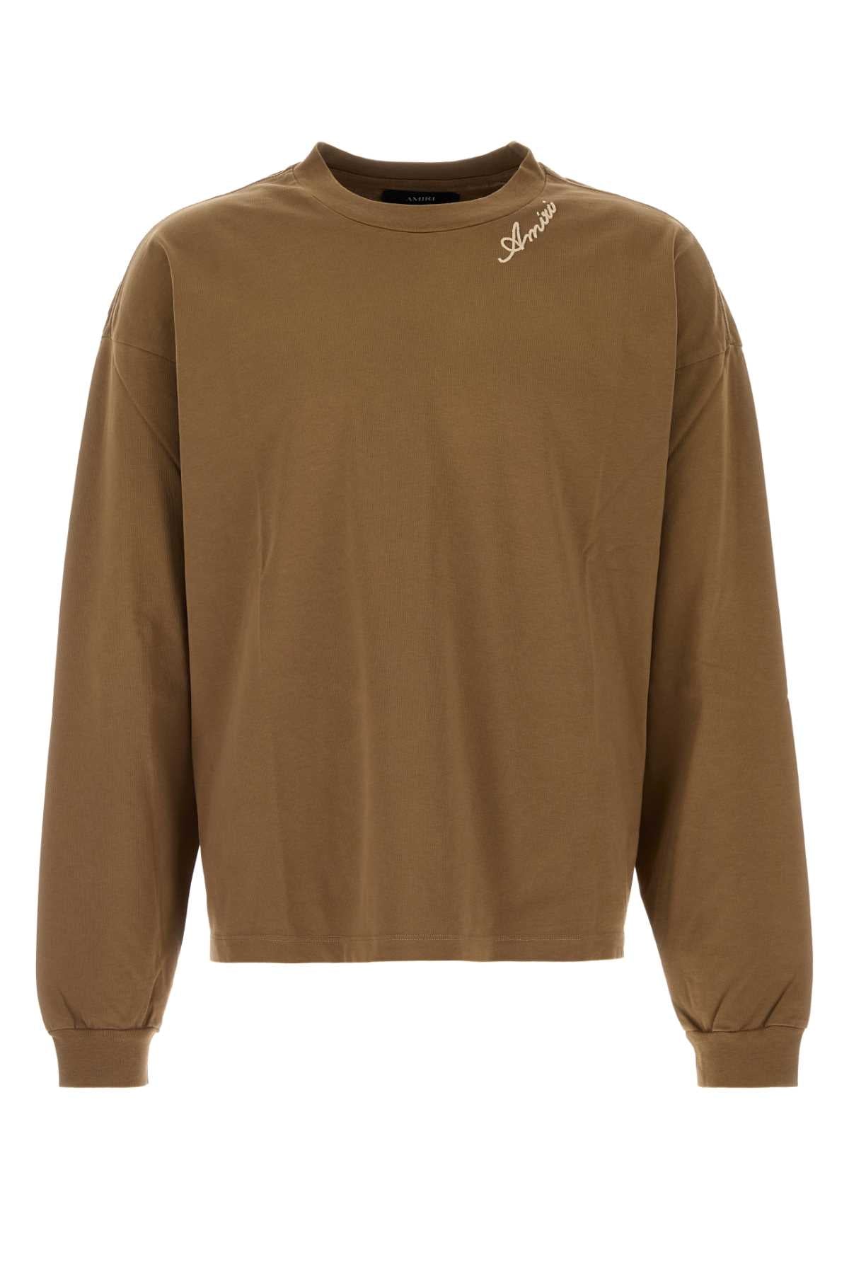 Amiri Script Sweatshirt — Brown - XL by Amiri