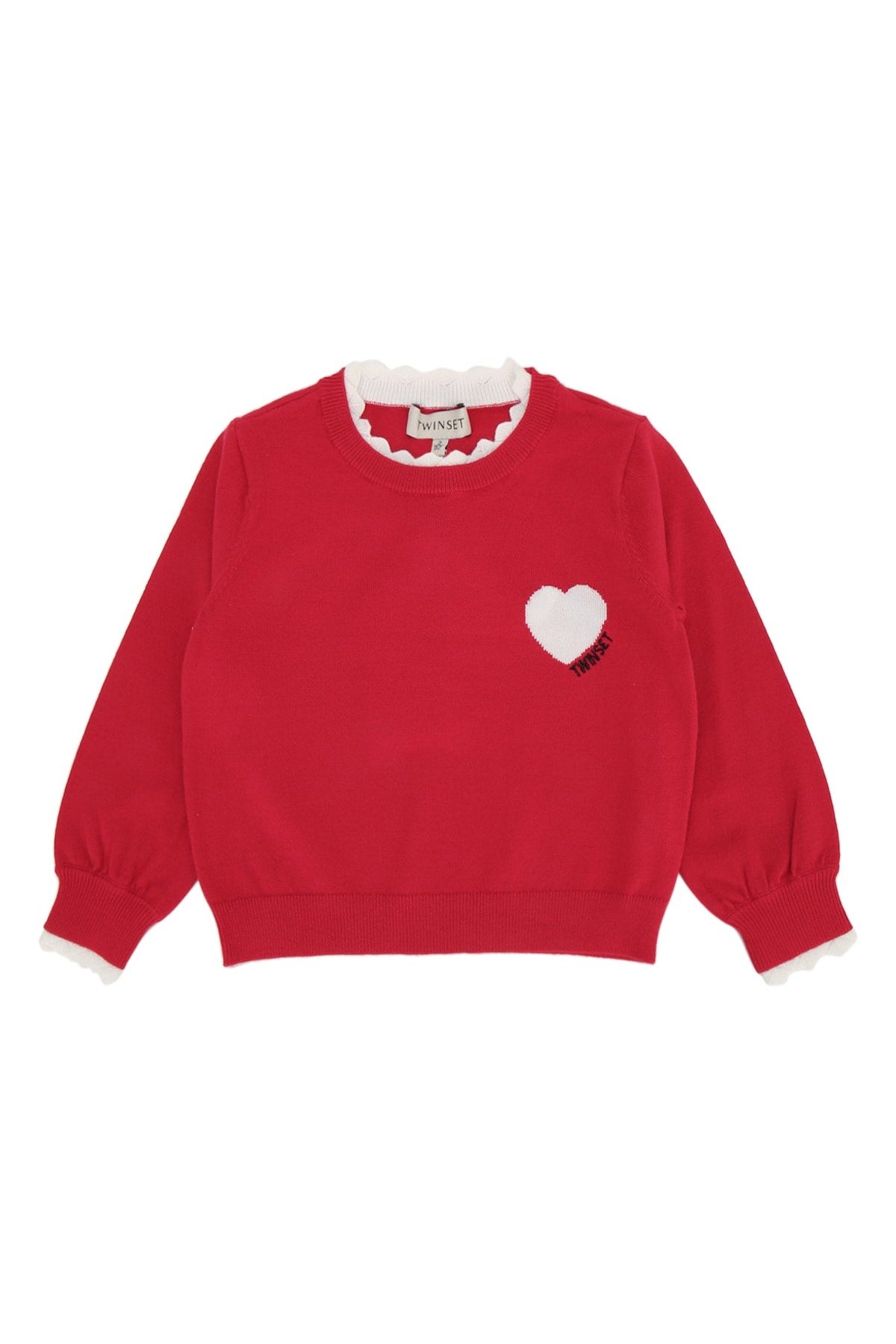 Twin-Set Cuore Sweater — Red by Twin-Set