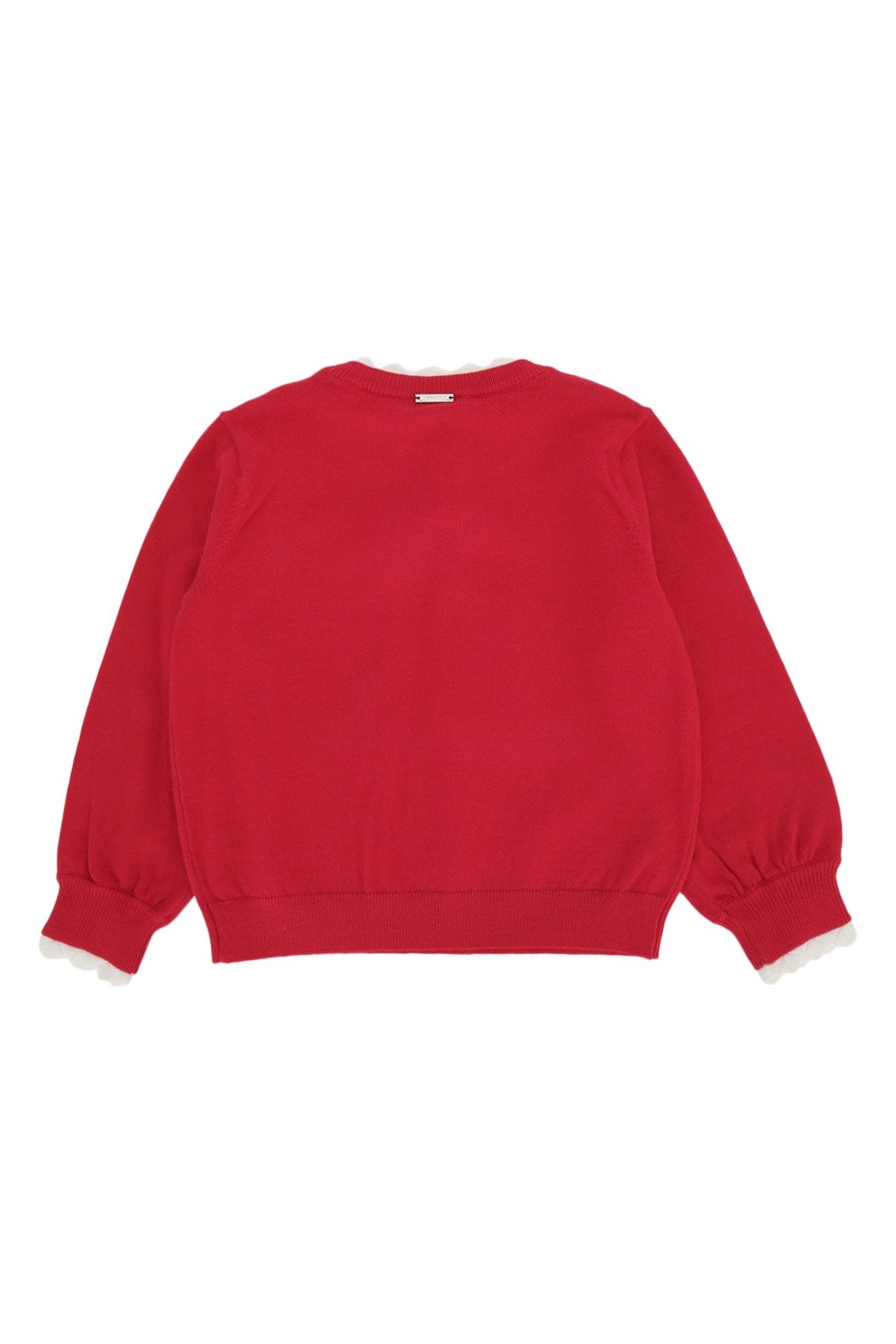 Twin-Set Cuore Sweater — Red, view 2