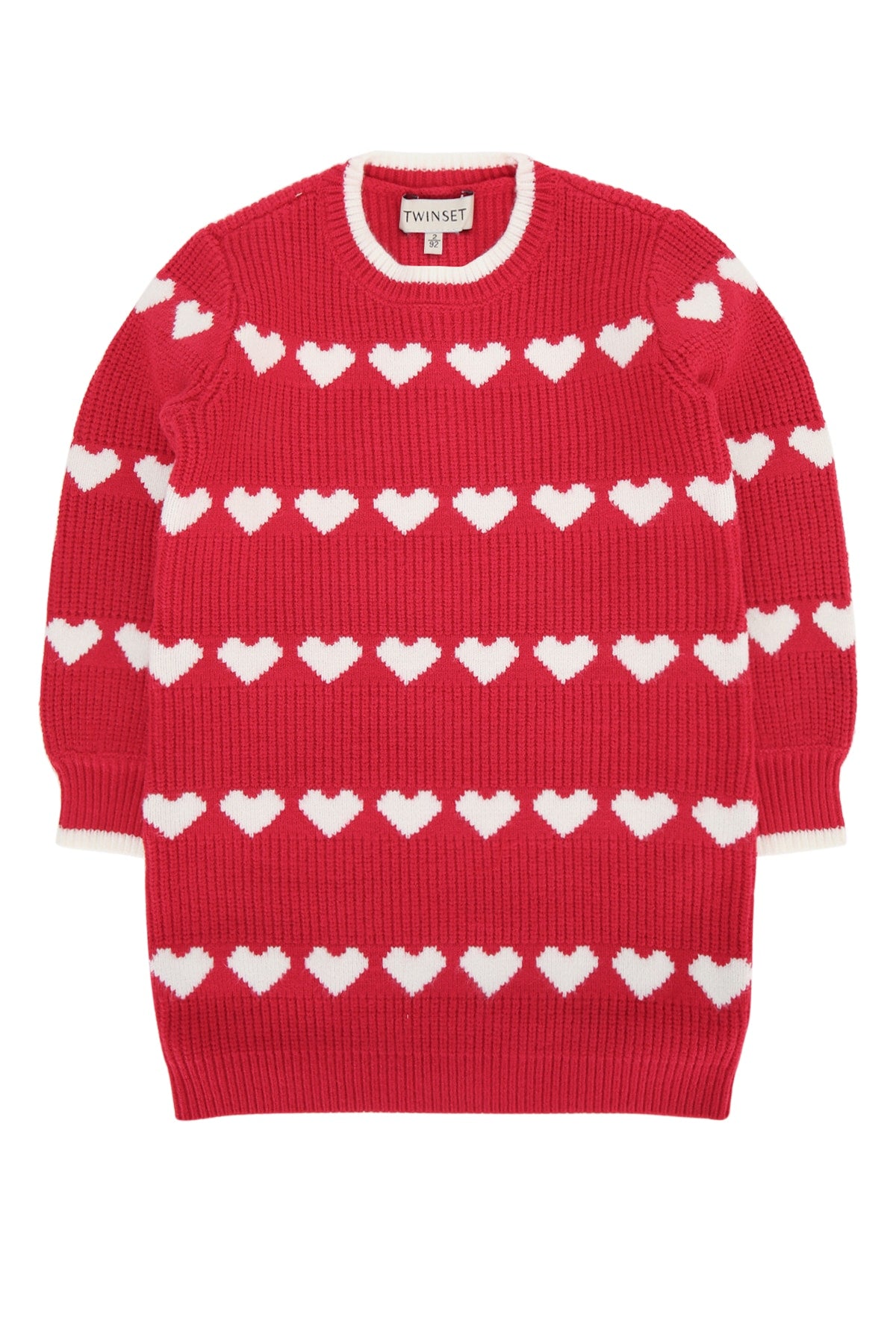 Twin-Set Cuori Dress — Red by Twin-Set