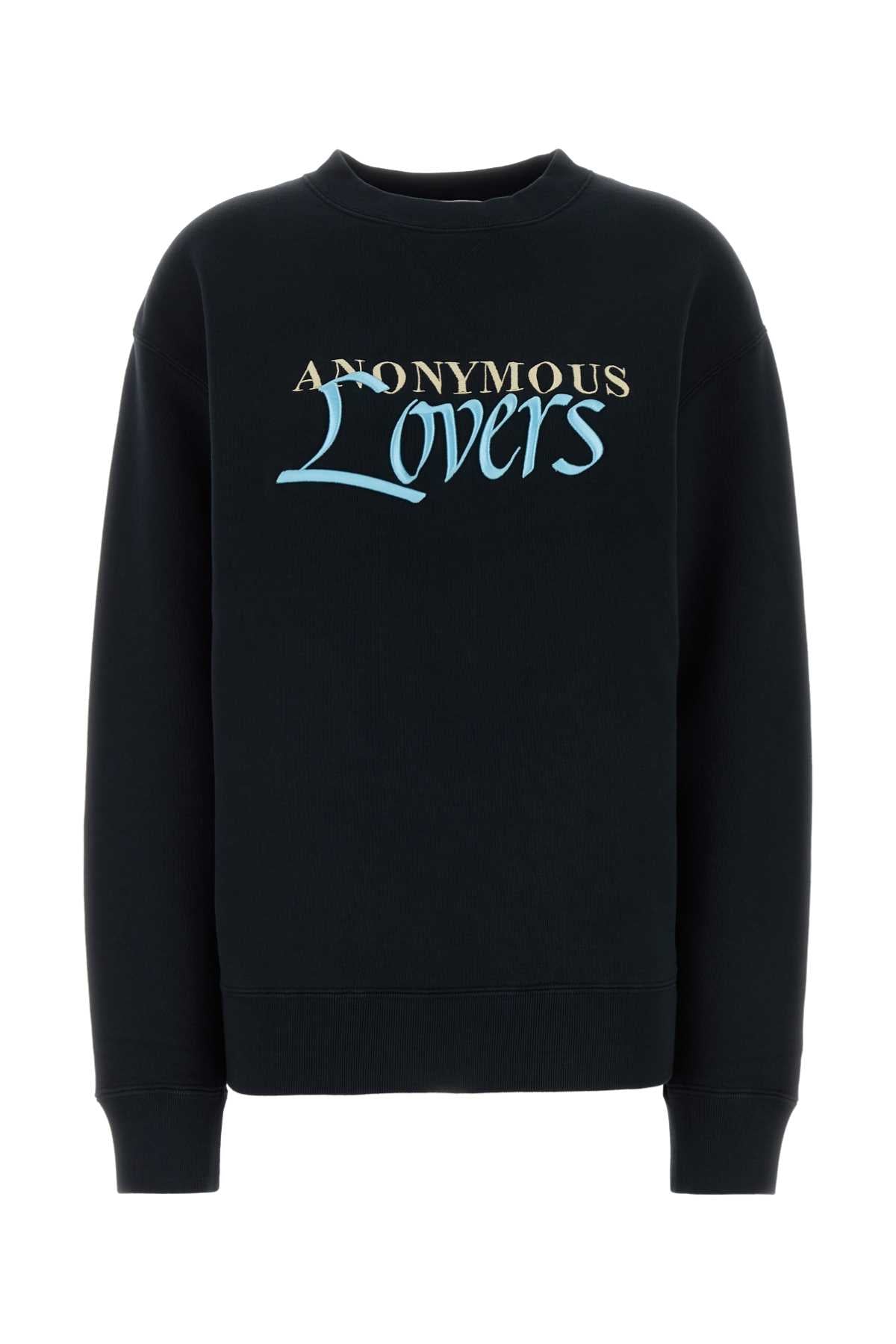 JW Anderson Anonymous Lovers Sweatshirt — Black by JW Anderson