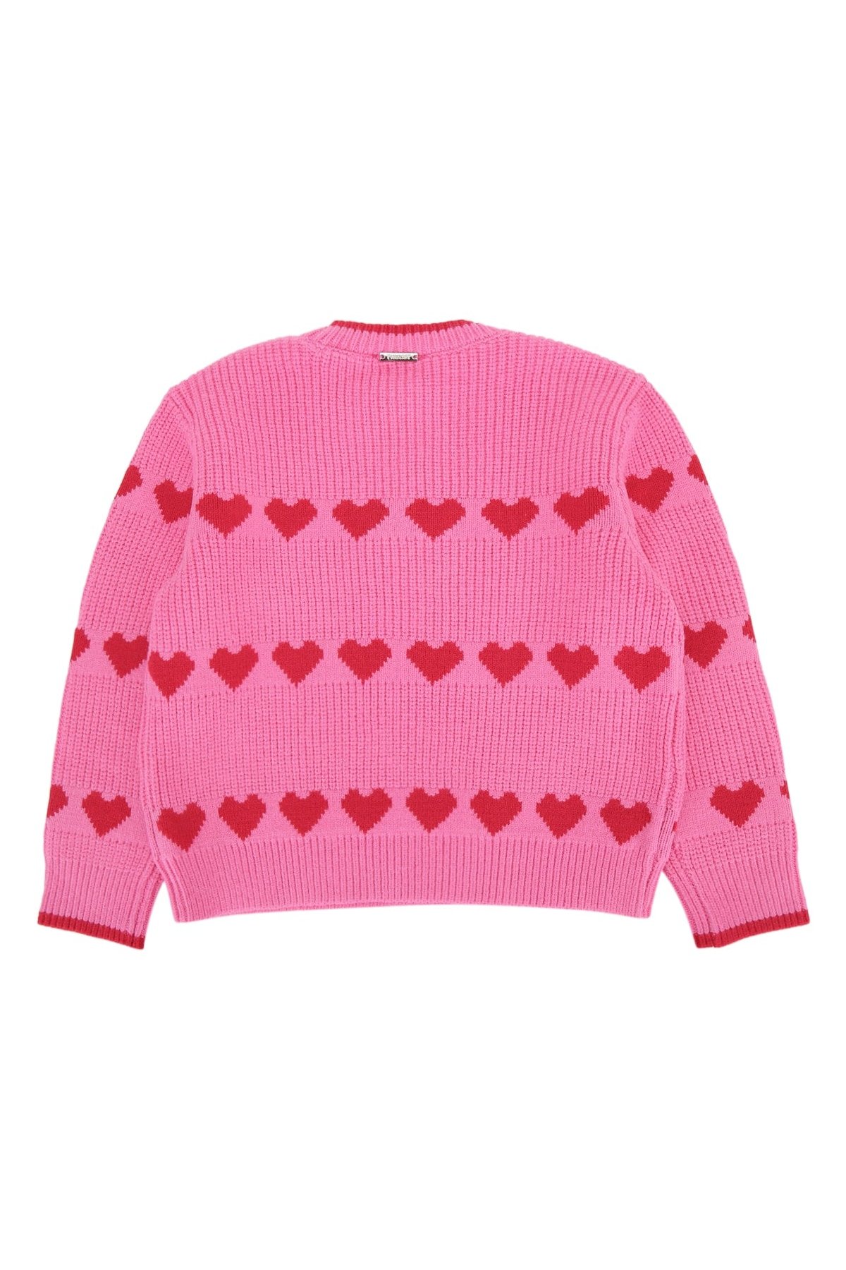 Twin-Set Cuori Sweater — Pink, view 2